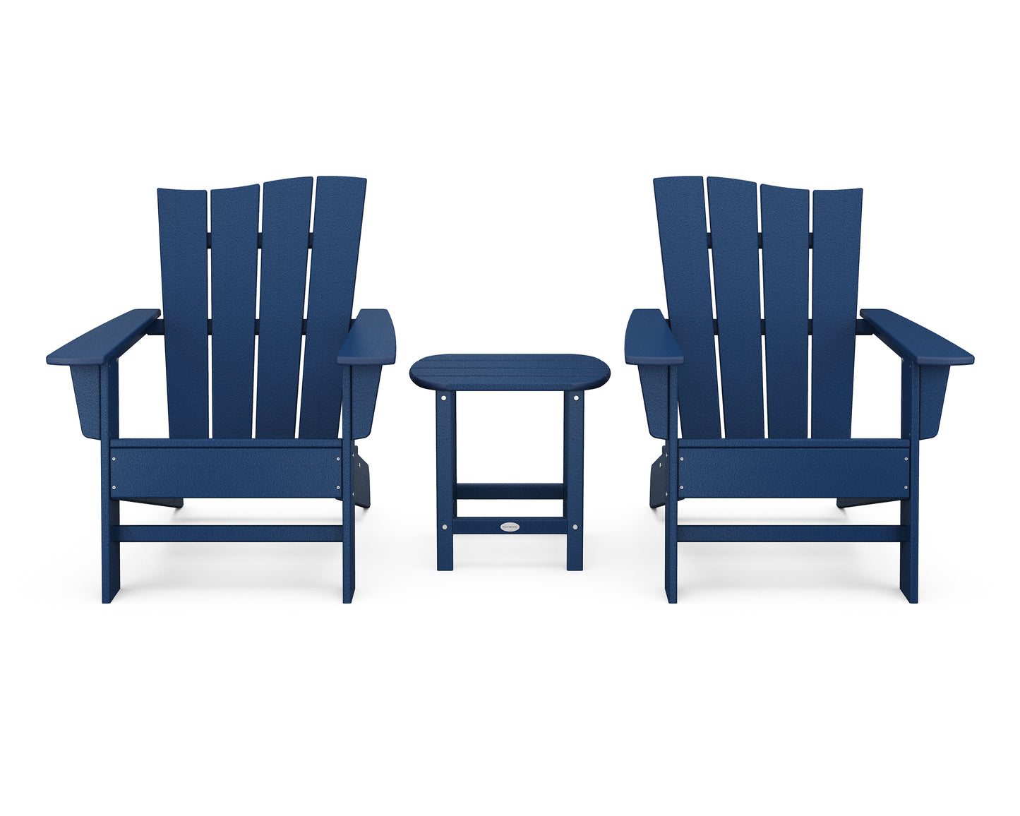 Wave 3-Piece Adirondack Chair Set