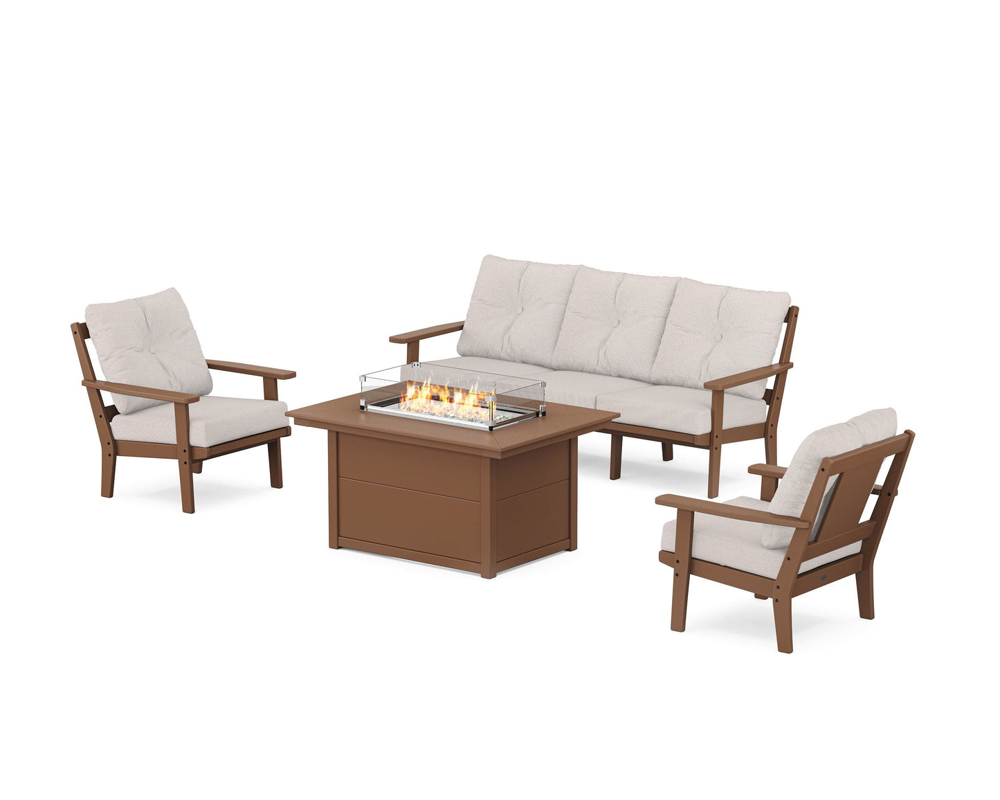 Prairie Deep Seating Fire Pit Table Set