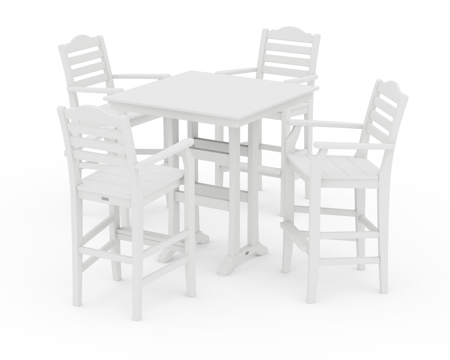 Savannah 5-Piece Farmhouse Bar Set with Trestle Legs
