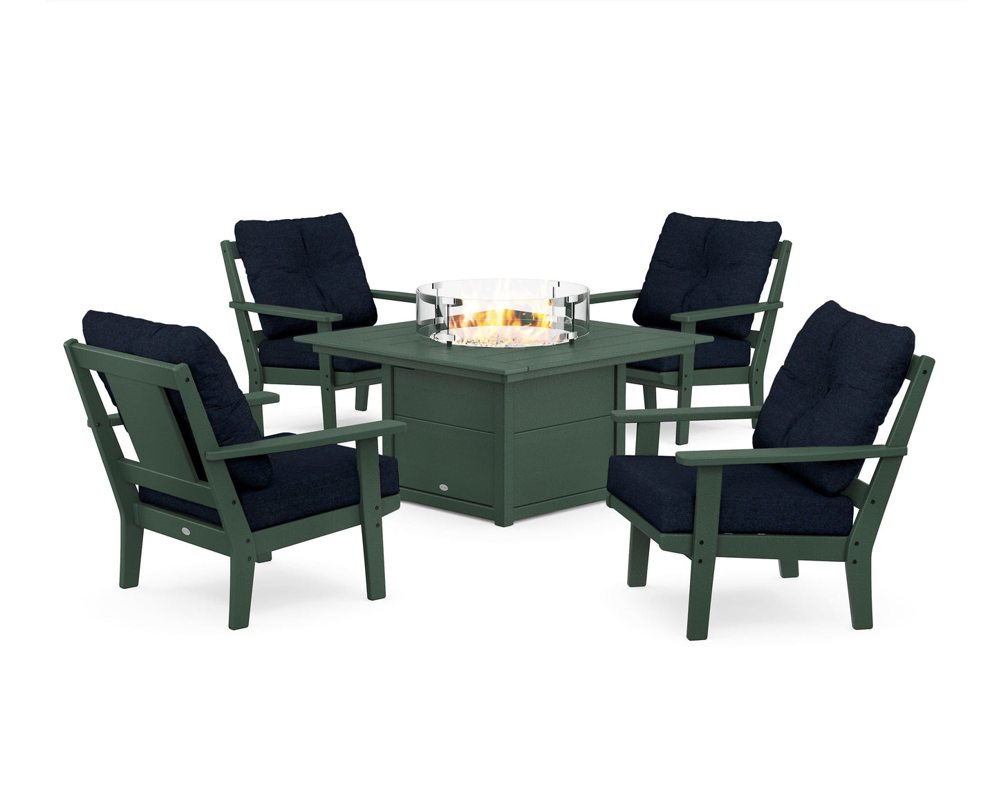 Prairie 5-Piece Deep Seating Set with Fire Pit Table
