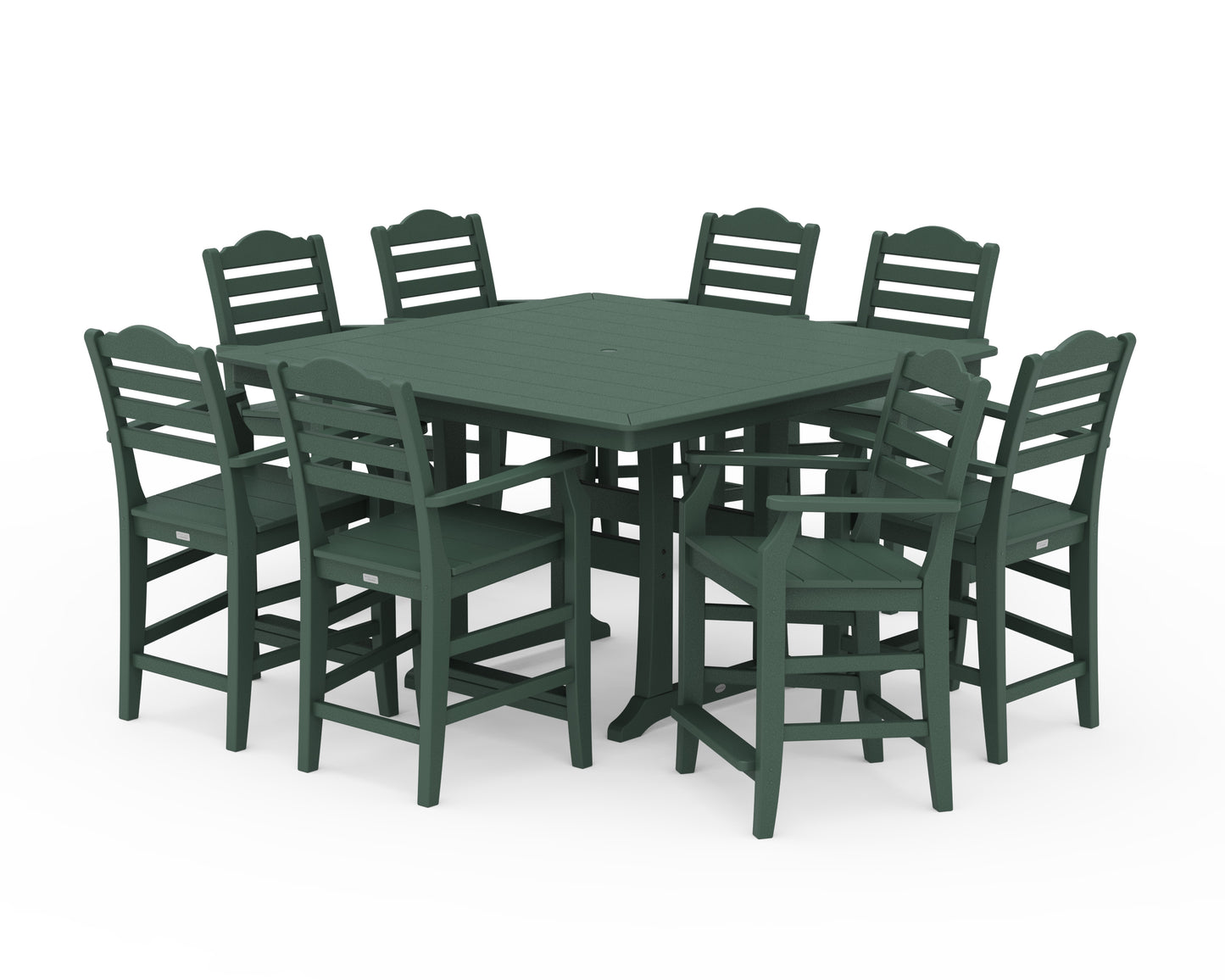 Savannah 9-Piece Square Counter Set with Trestle Legs