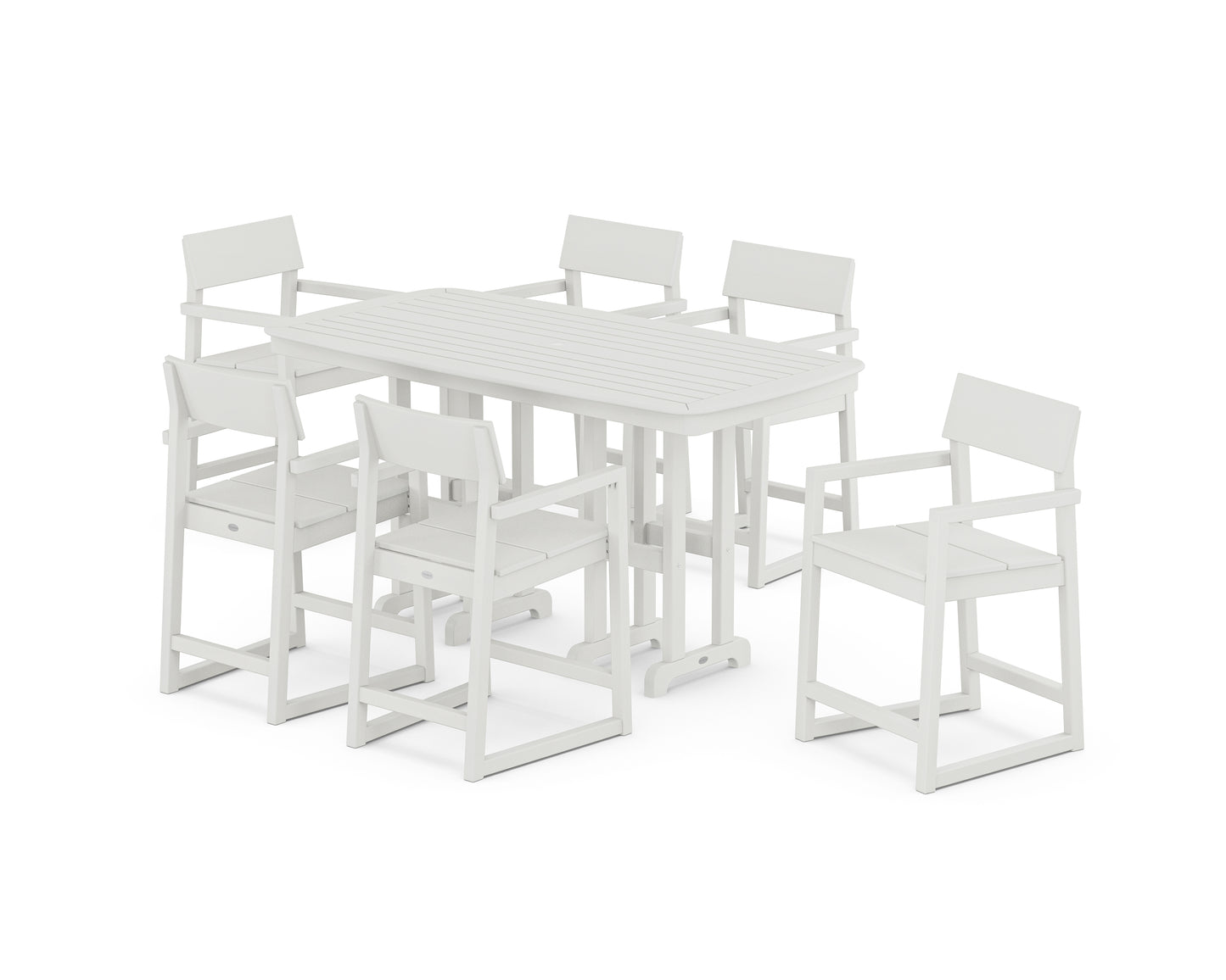 EDGE Arm Chair 7-Piece Counter Set
