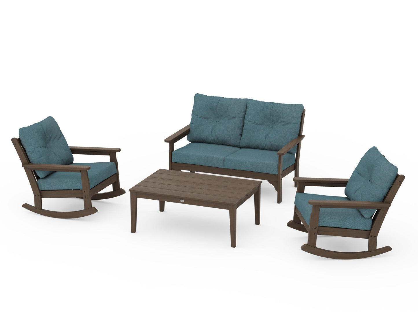 Vineyard 4-Piece Deep Seating Rocking Chair Set