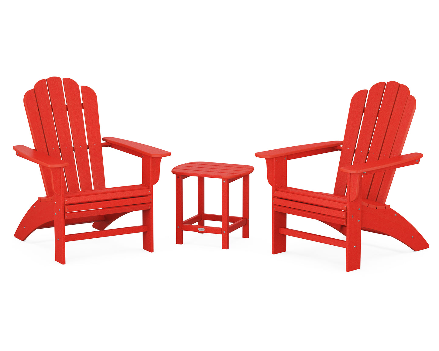 Cottage Curveback Adirondack Chair 3-Piece Set