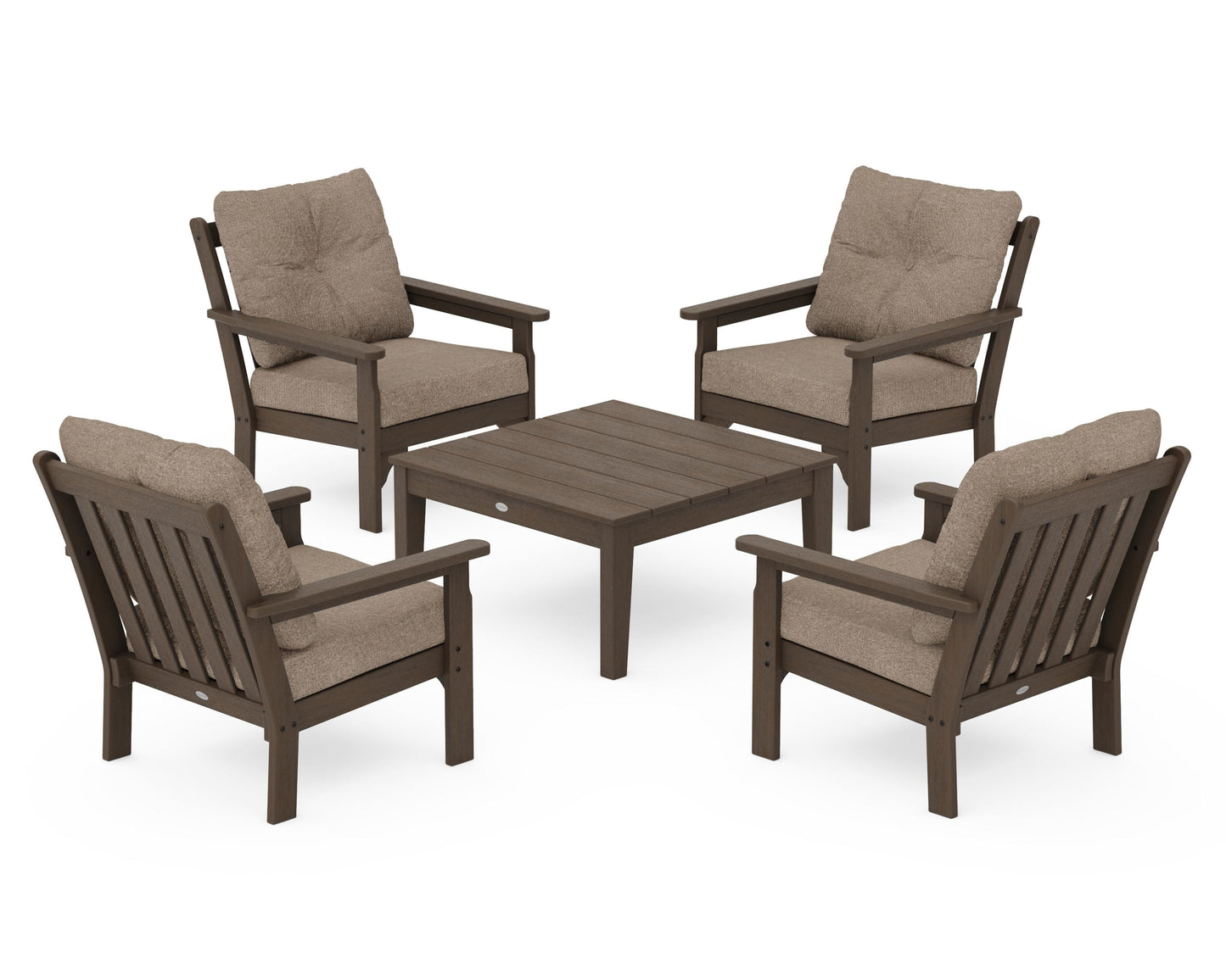 Vineyard 5-Piece Deep Seating Conversation Set