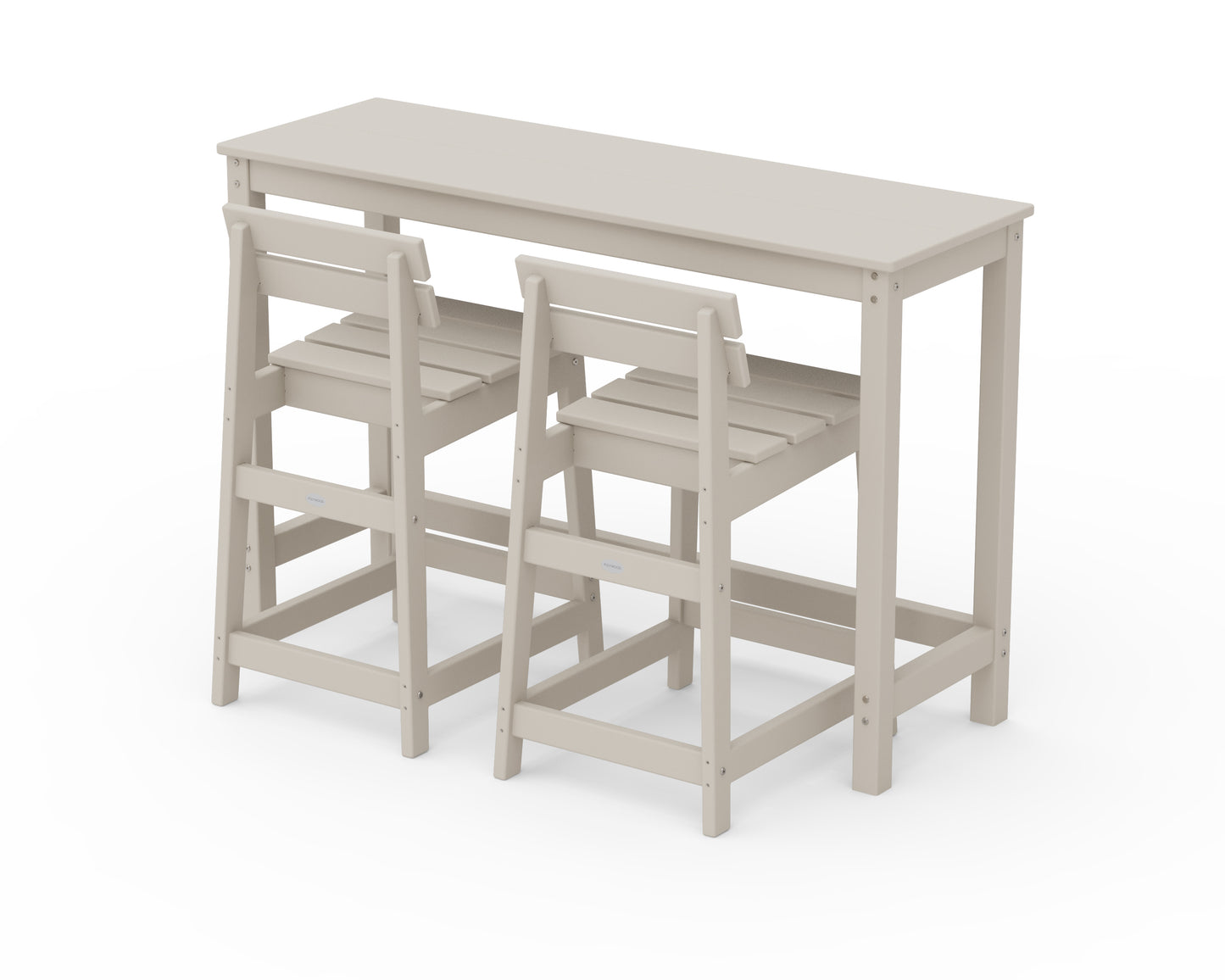 Modern Studio Plaza Lowback Counter Chair 3-Piece Balcony Set