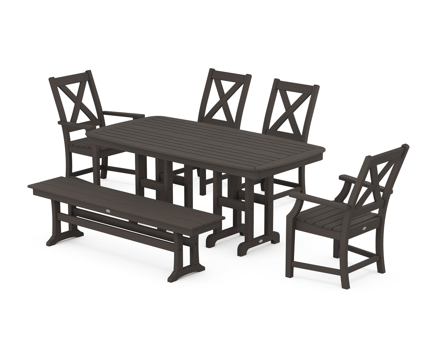 Braxton 6-Piece Dining Set with Bench