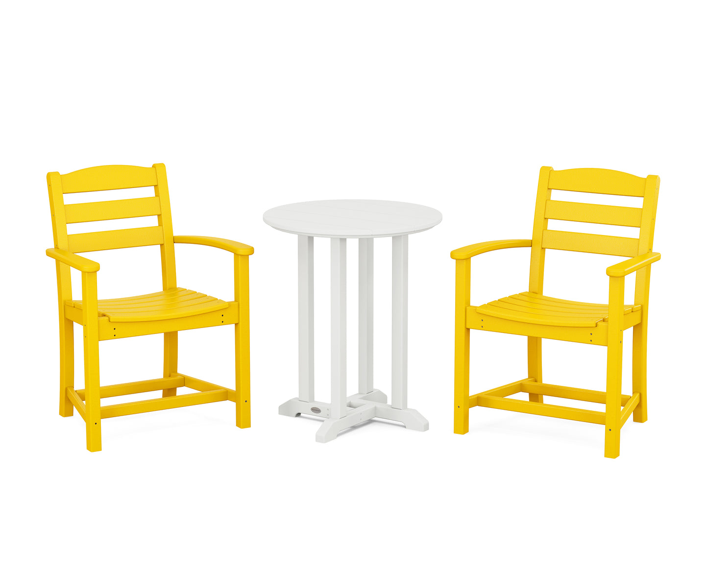 La Casa Caf‚ 3-Piece Round Bistro Dining Set