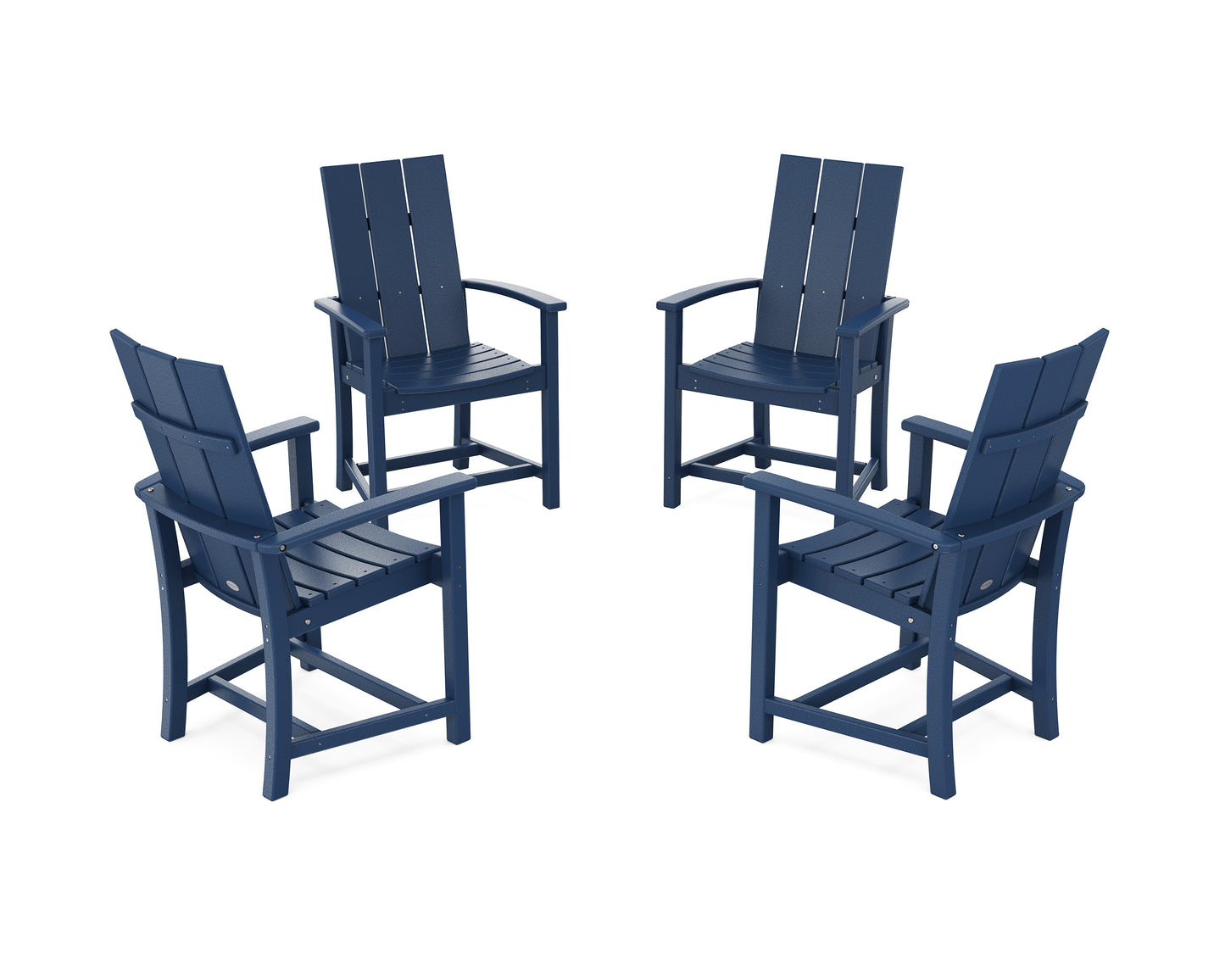 Modern 4-Piece Upright Adirondack Conversation Set