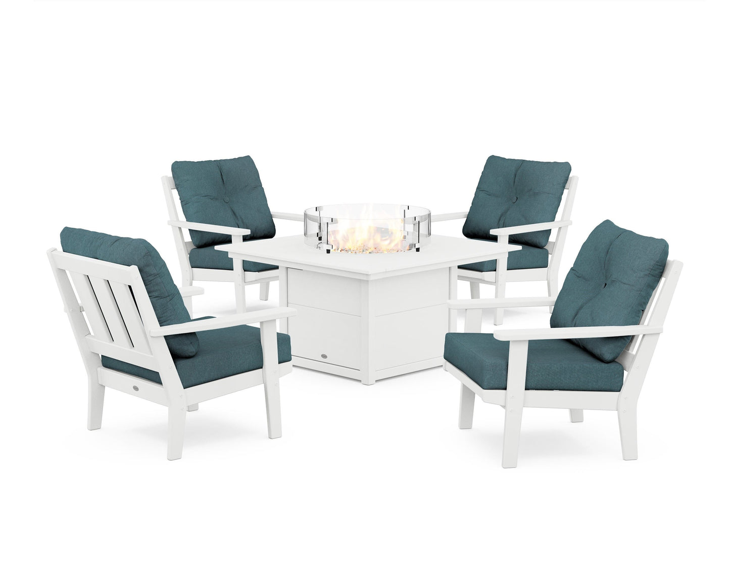 Oxford 5-Piece Deep Seating Set with Fire Pit Table