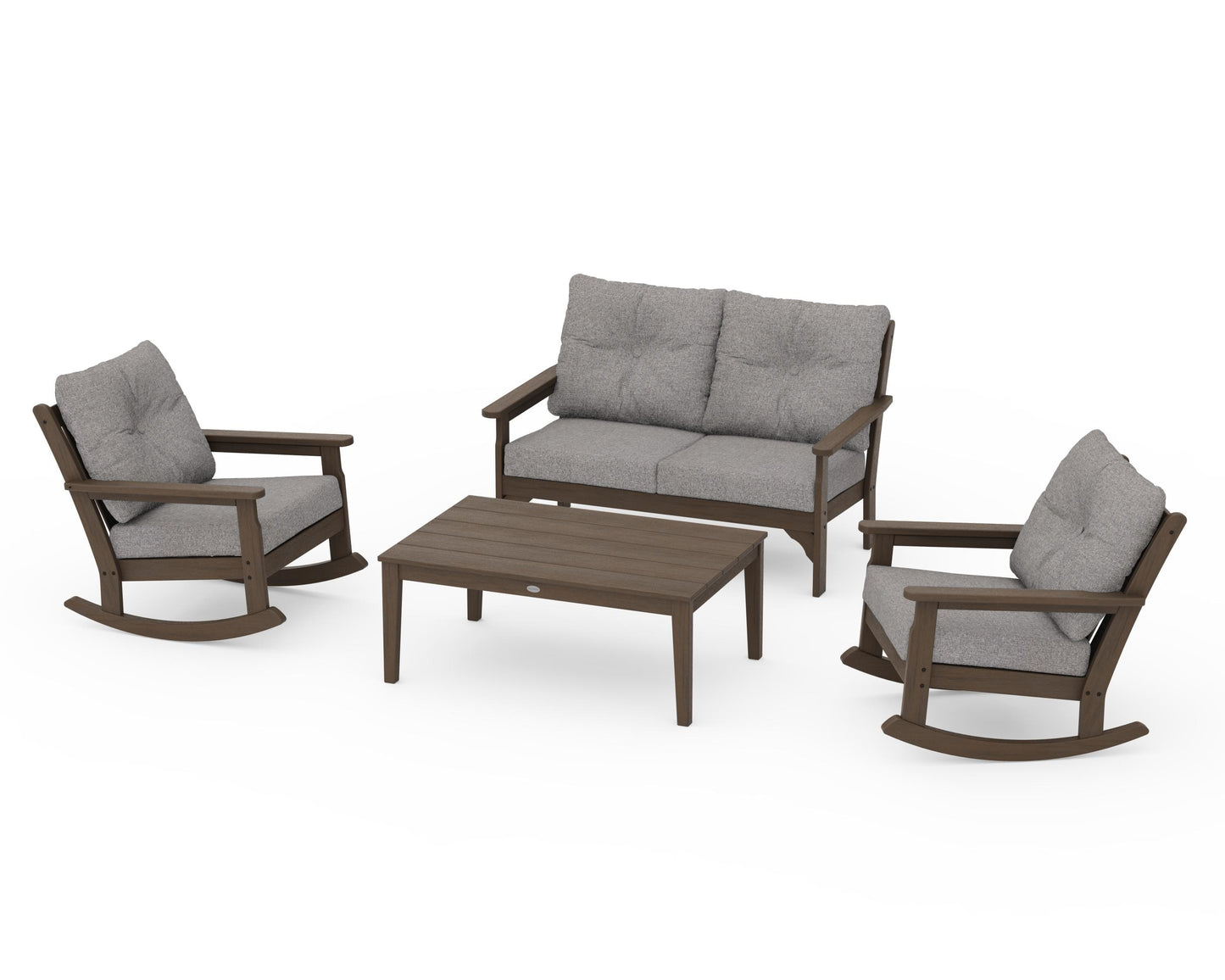Vineyard 4-Piece Deep Seating Rocking Chair Set