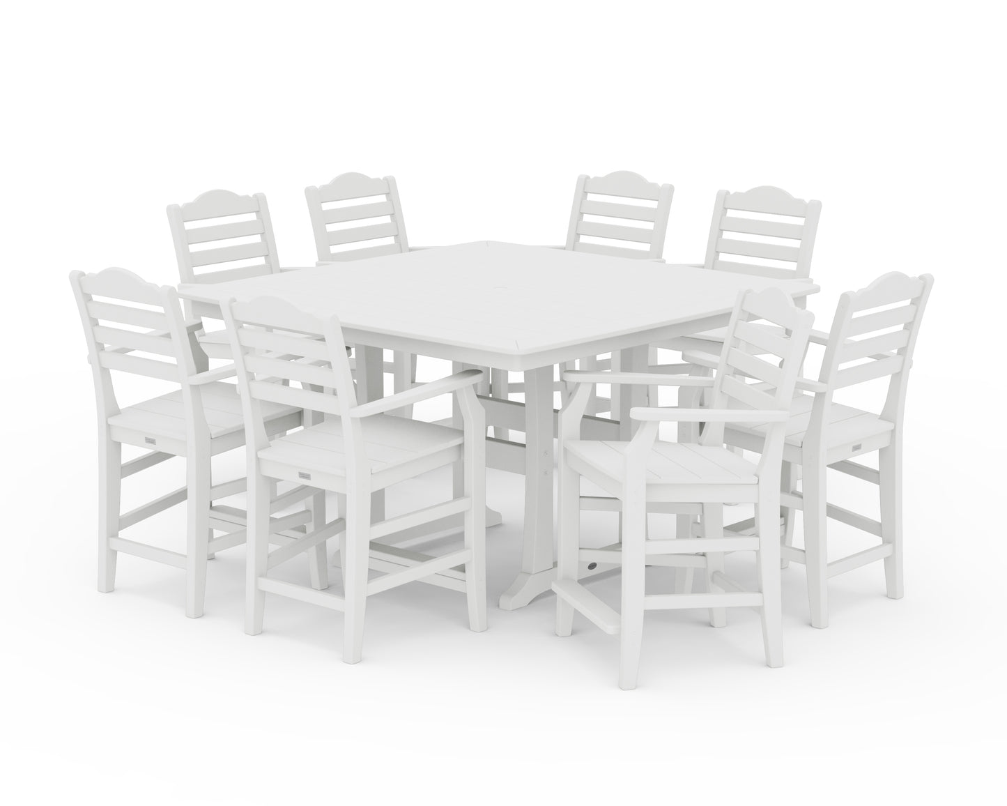Savannah 9-Piece Square Counter Set with Trestle Legs