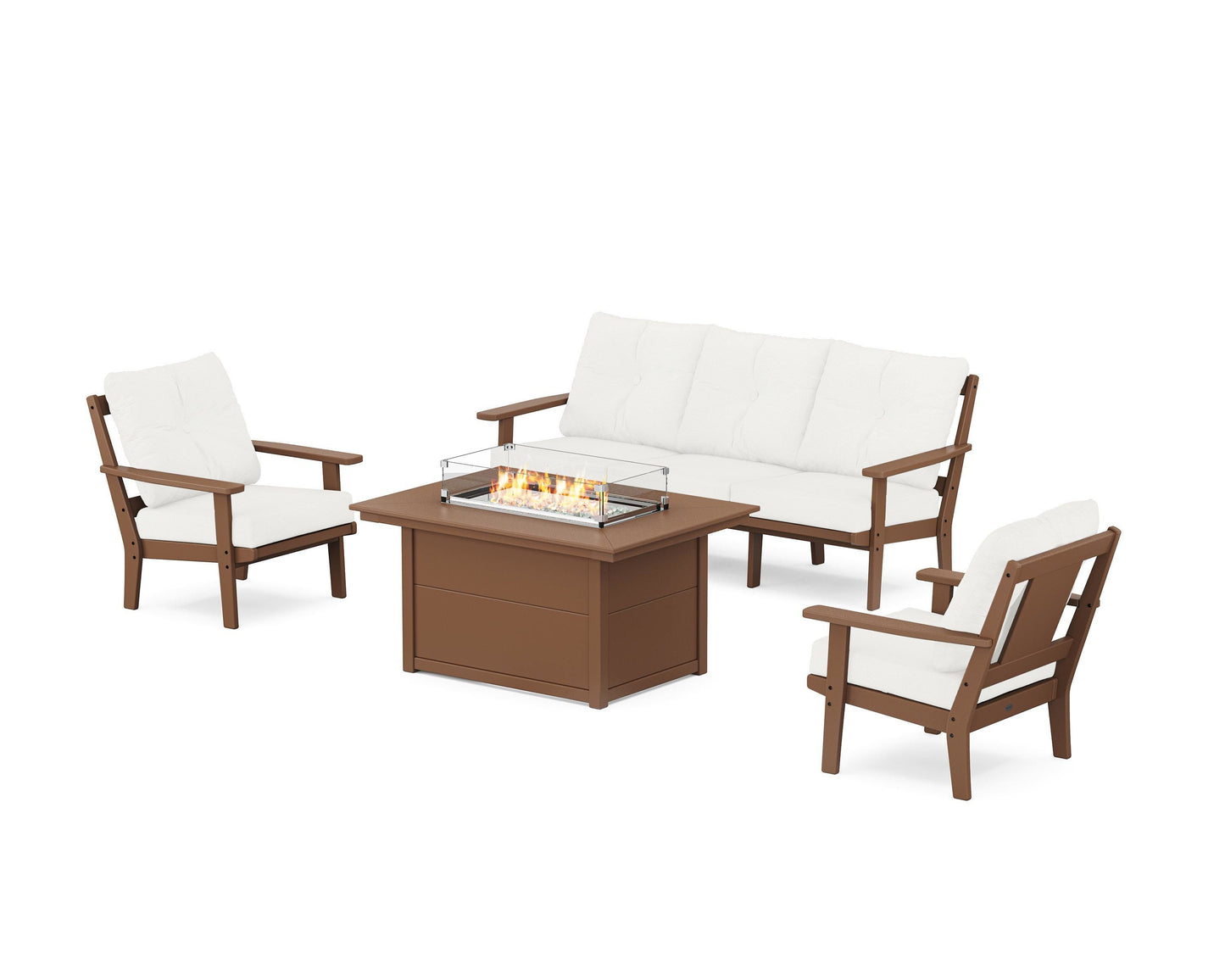 Prairie Deep Seating Fire Pit Table Set