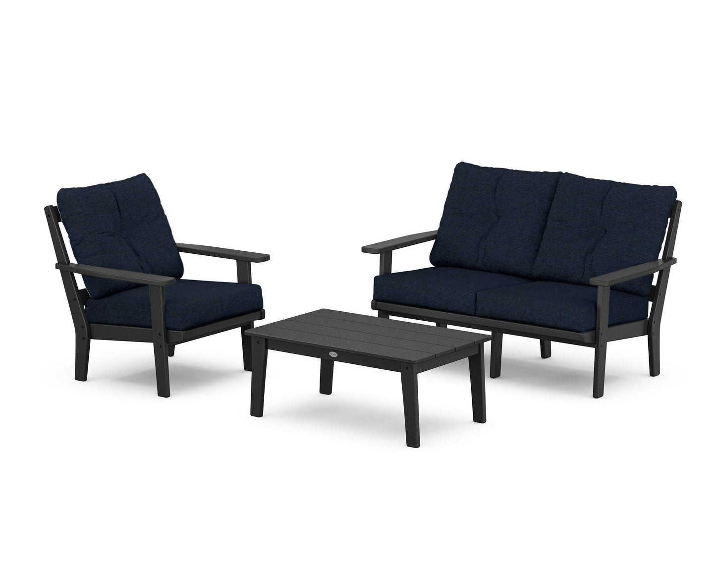 Prairie 3-Piece Deep Seating Set with Loveseat