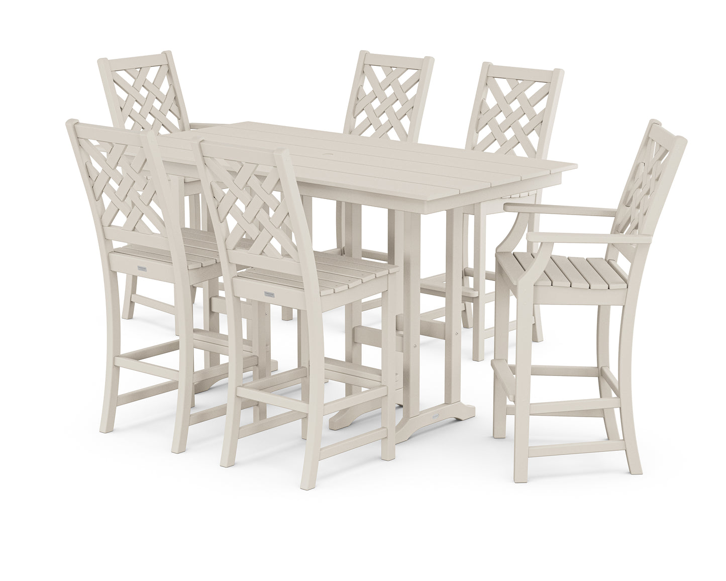 Wovendale 7-Piece Farmhouse Bar Set