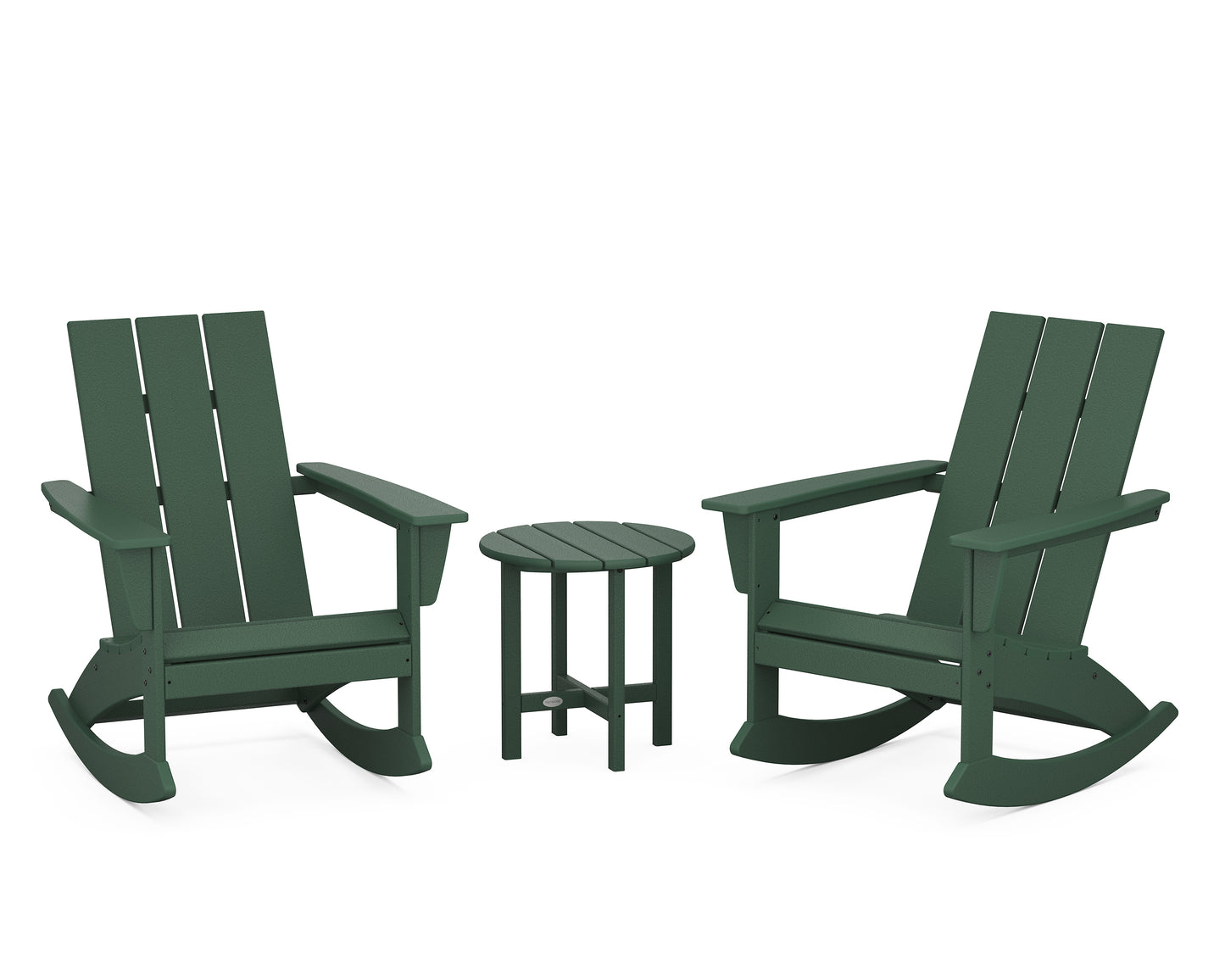 Modern 3-Piece Adirondack Rocking Chair Set