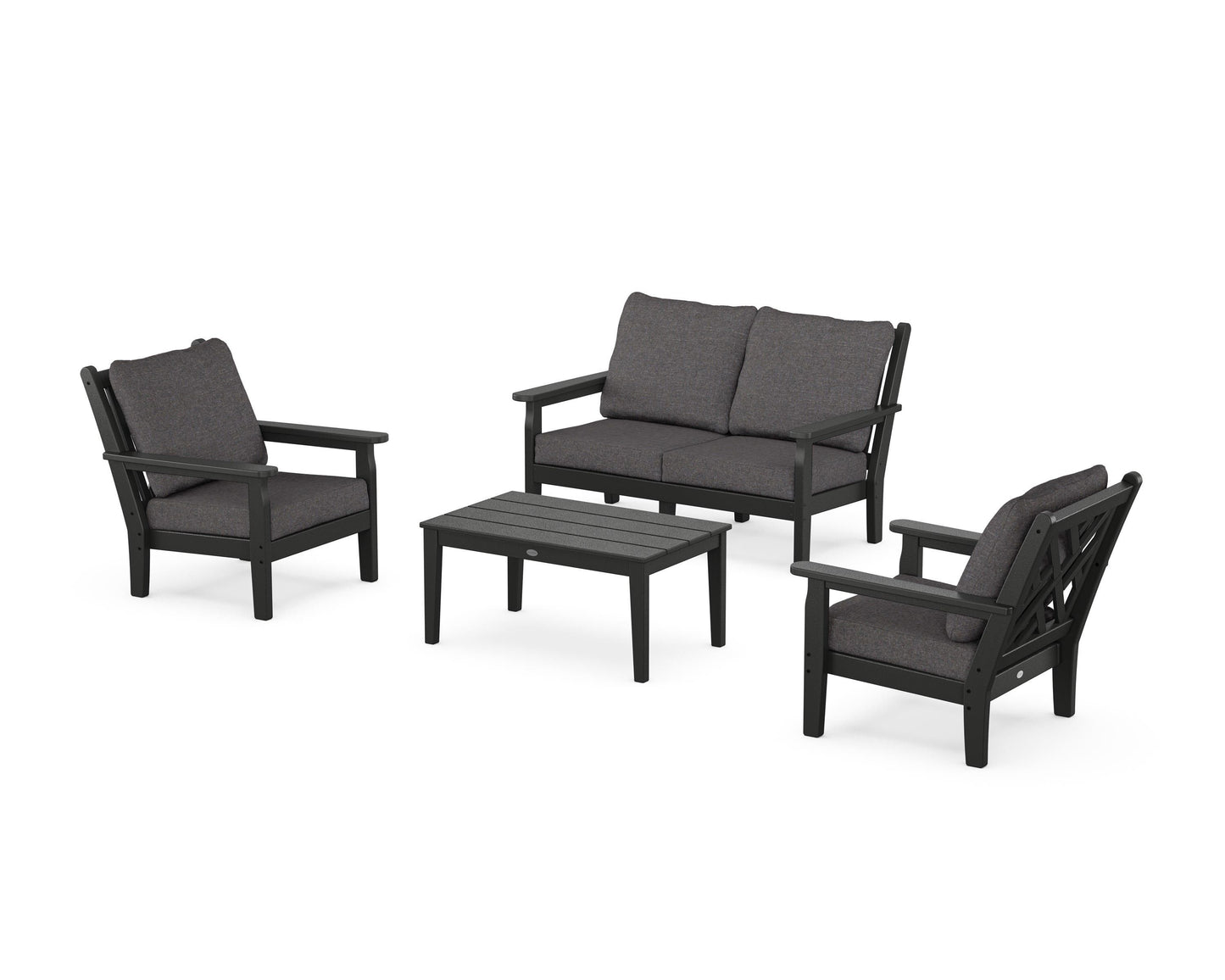 Chippendale 4-Piece Deep Seating Set with Loveseat