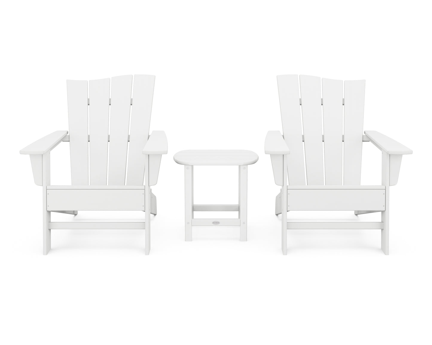 Wave 3-Piece Adirondack Chair Set