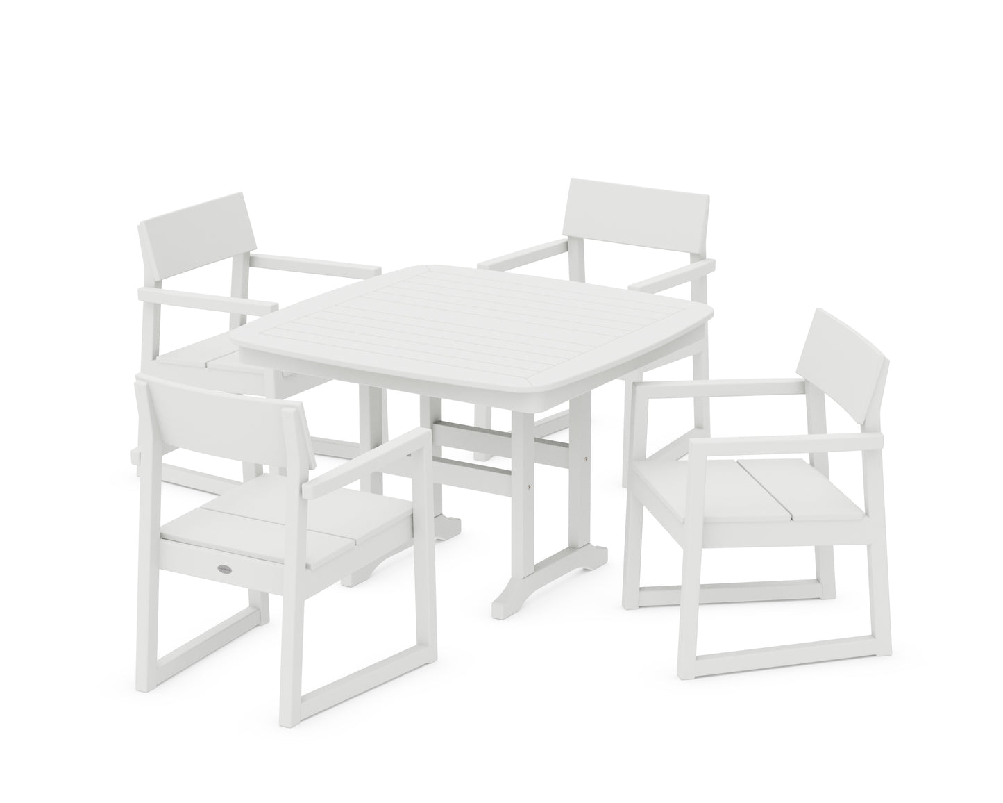 EDGE 5-Piece Dining Set with Trestle Legs