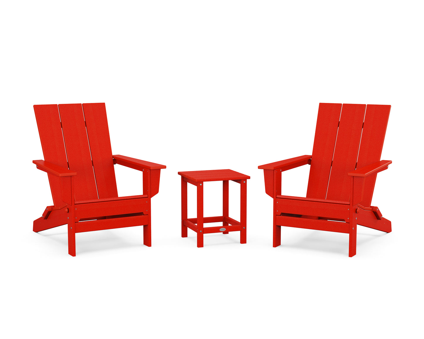3-Piece Modern Studio Folding Adirondack Set