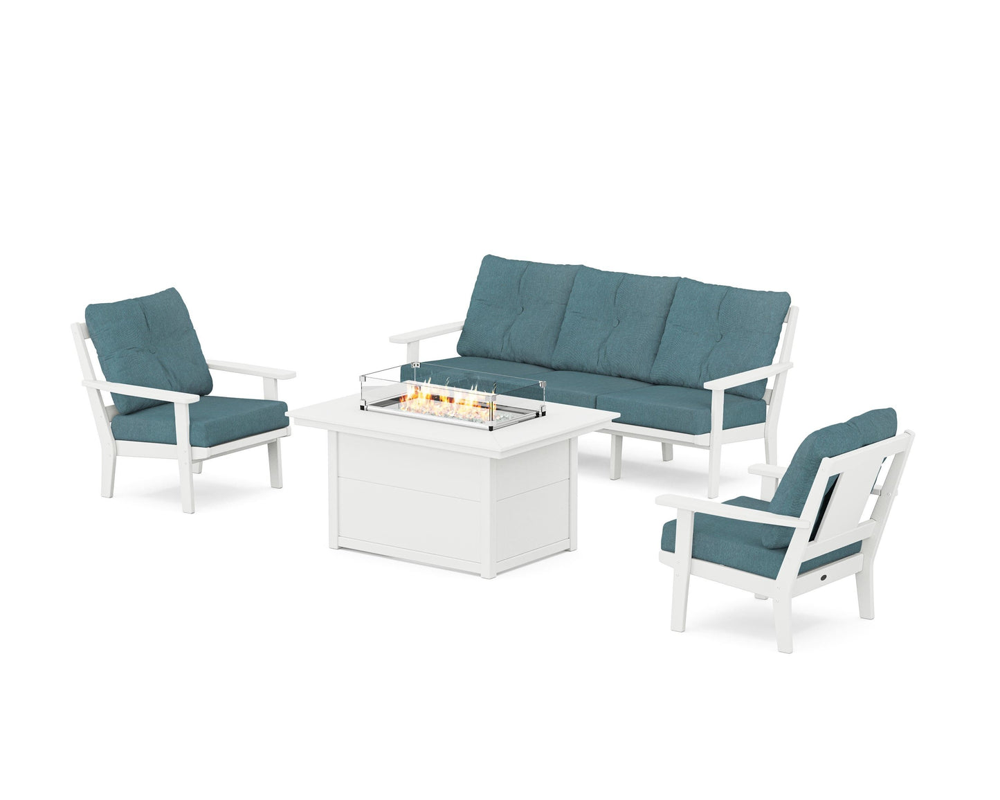 Prairie Deep Seating Fire Pit Table Set
