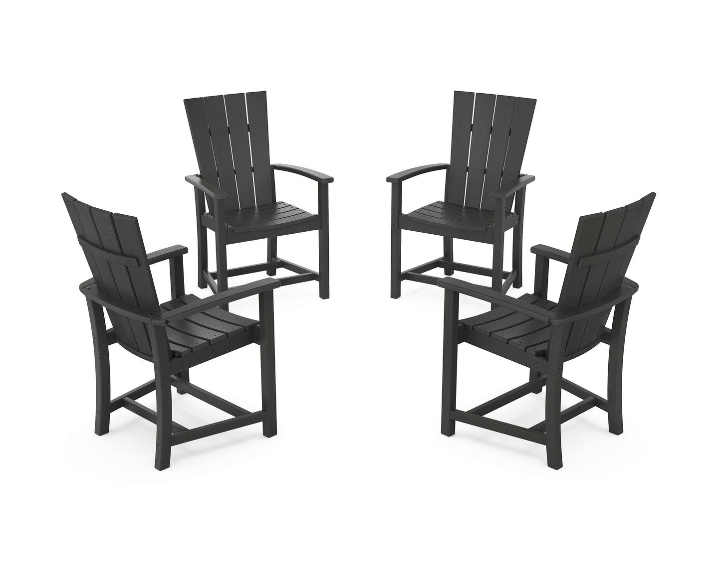 Quattro 4-Piece Upright Adirondack Conversation Set