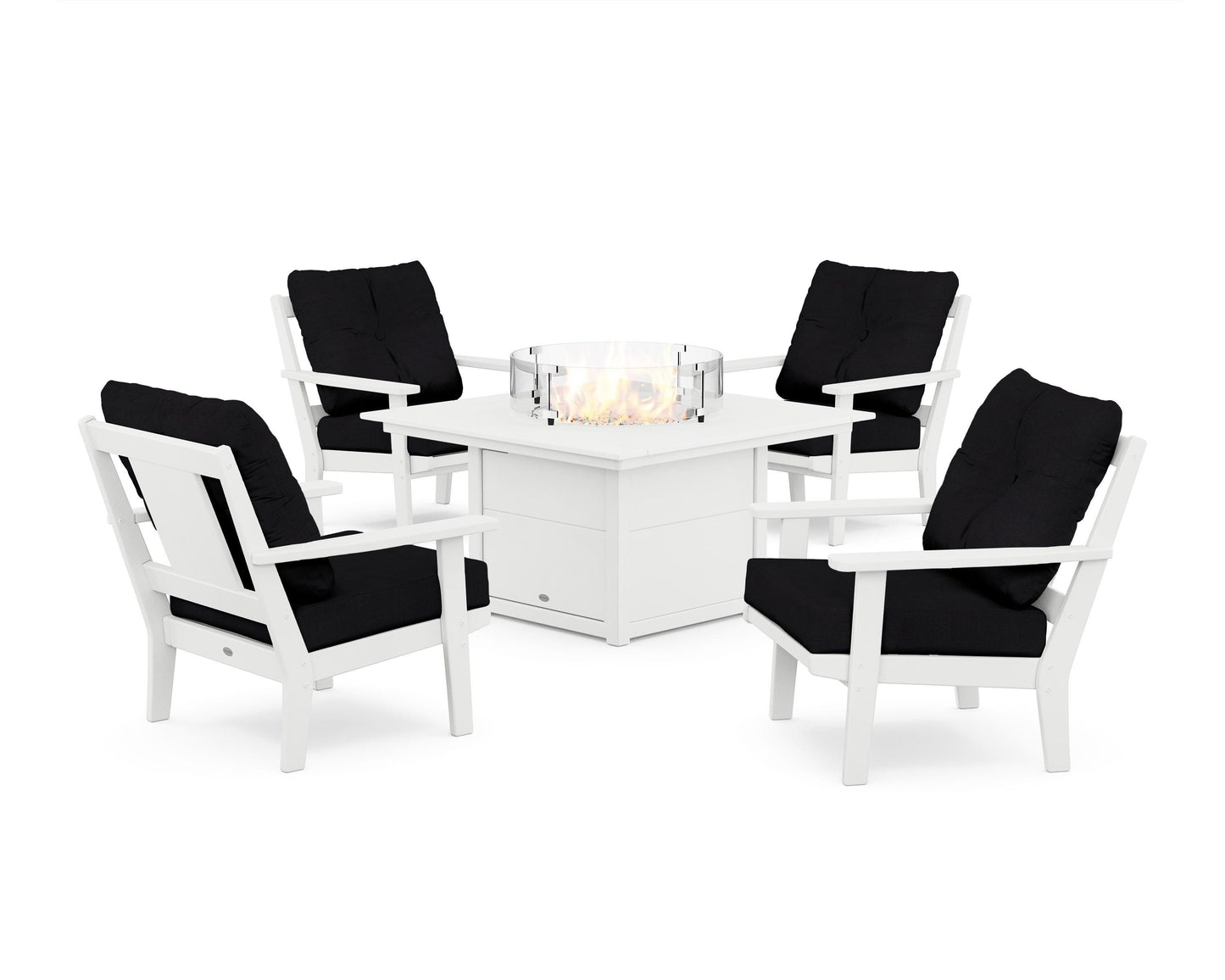Prairie 5-Piece Deep Seating Set with Fire Pit Table