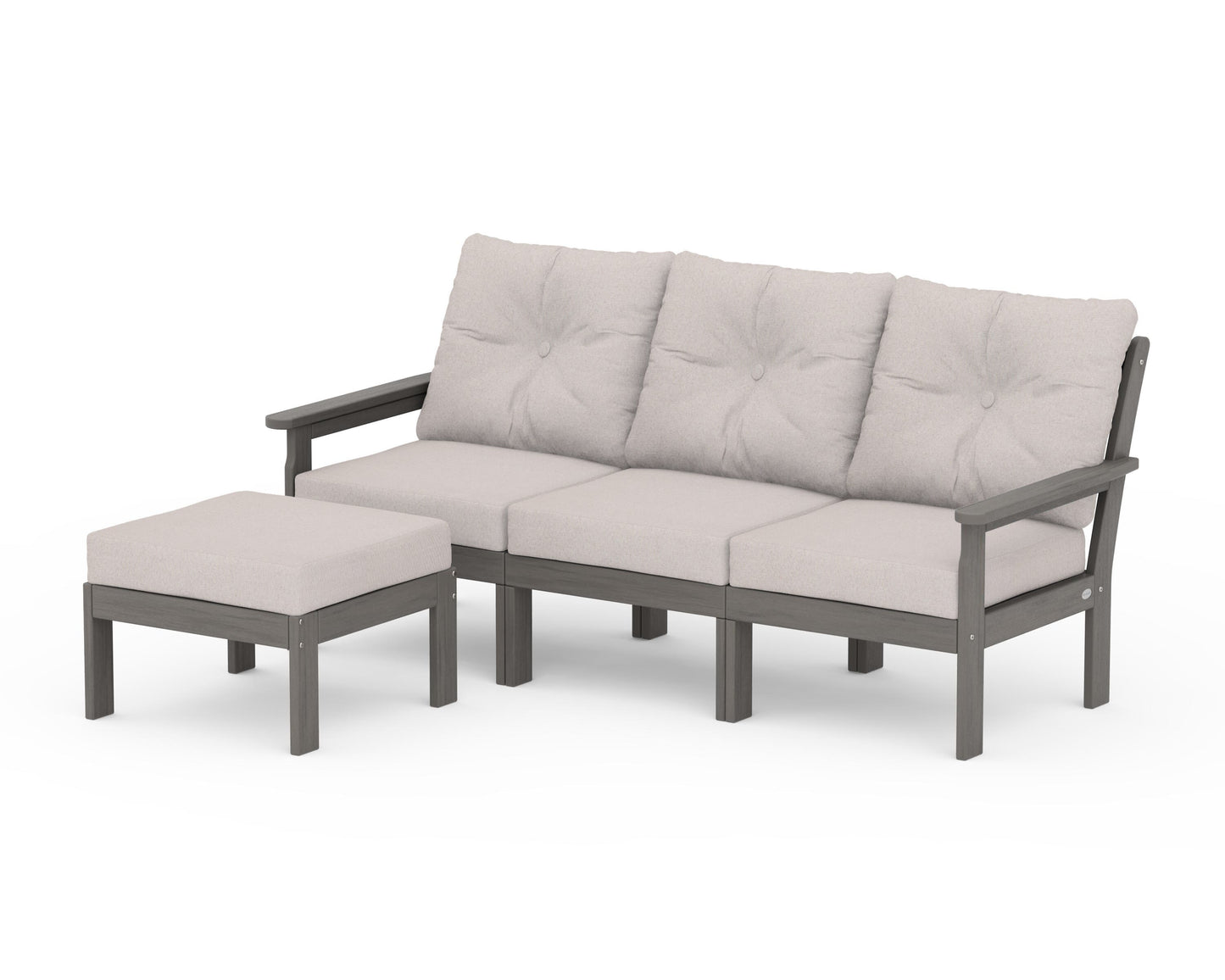 Vineyard 4-Piece Sectional with Ottoman