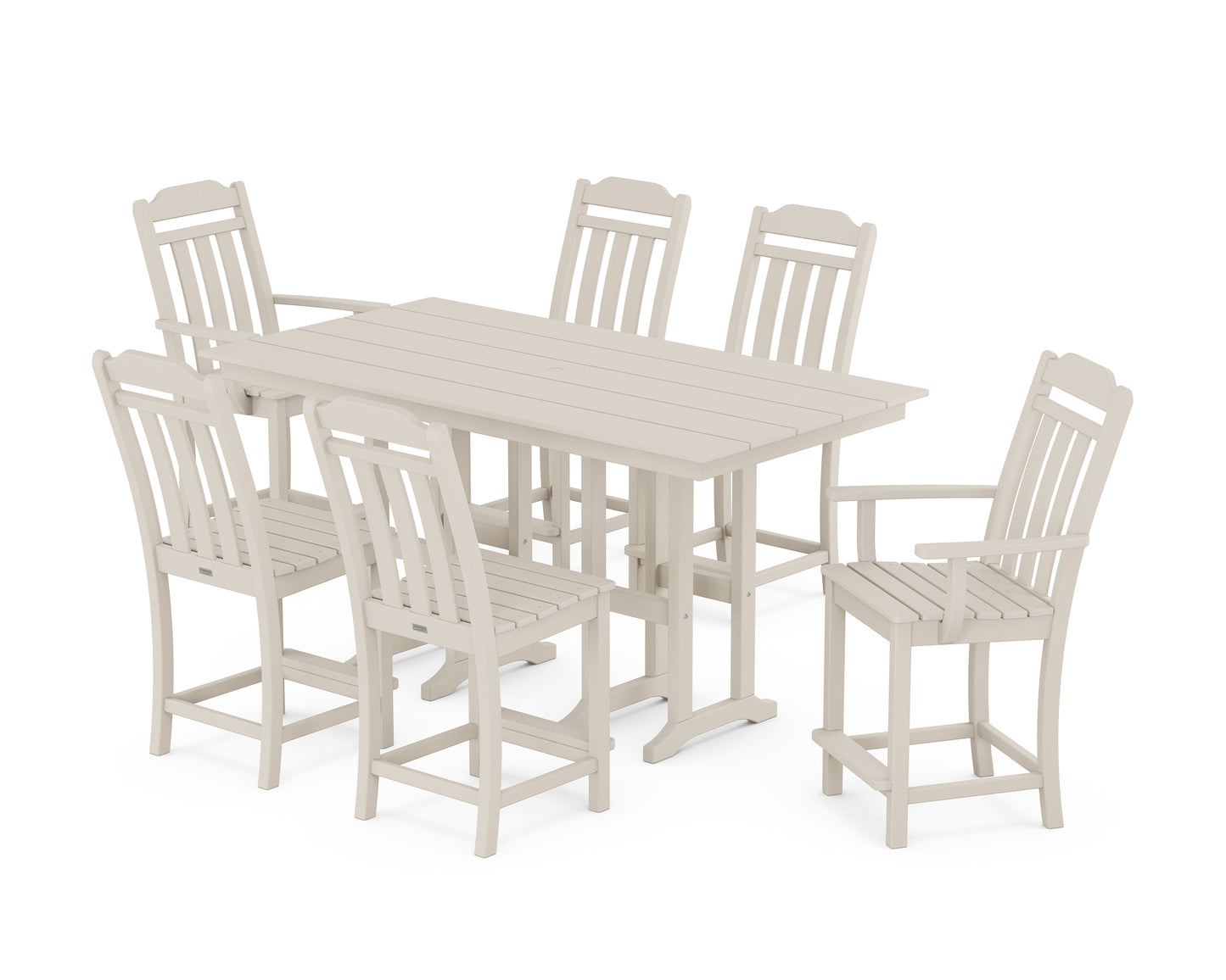 Cottage 7-Piece Farmhouse Counter Set