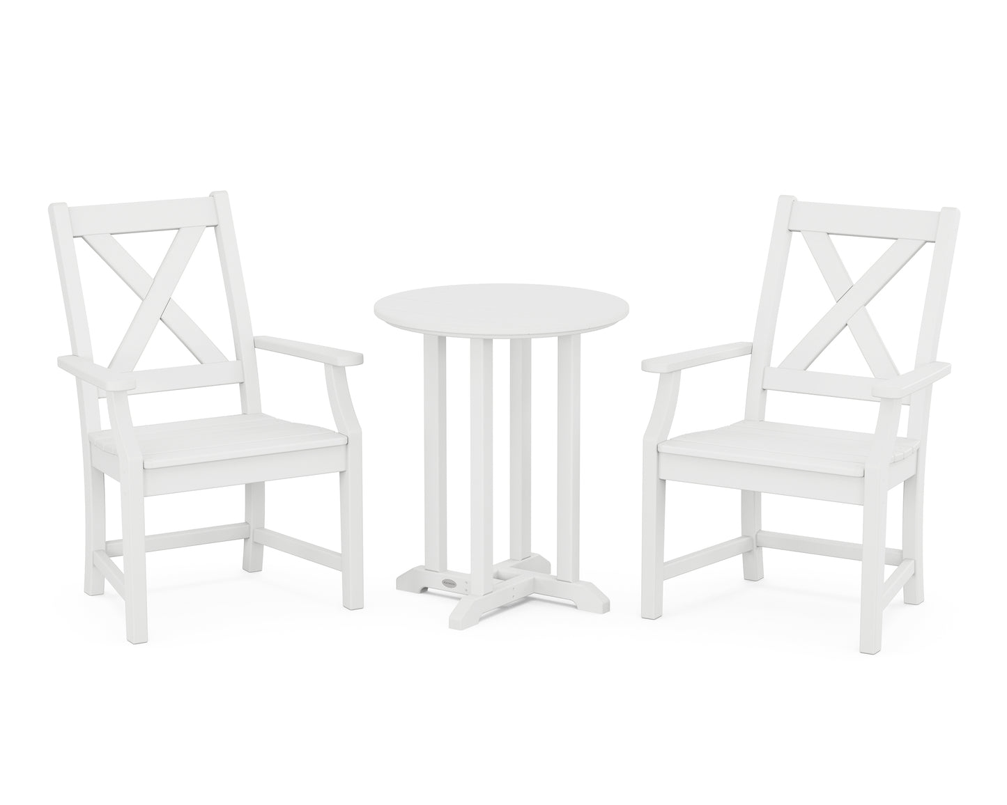 Braxton 3-Piece Round Bistro Dining Set
