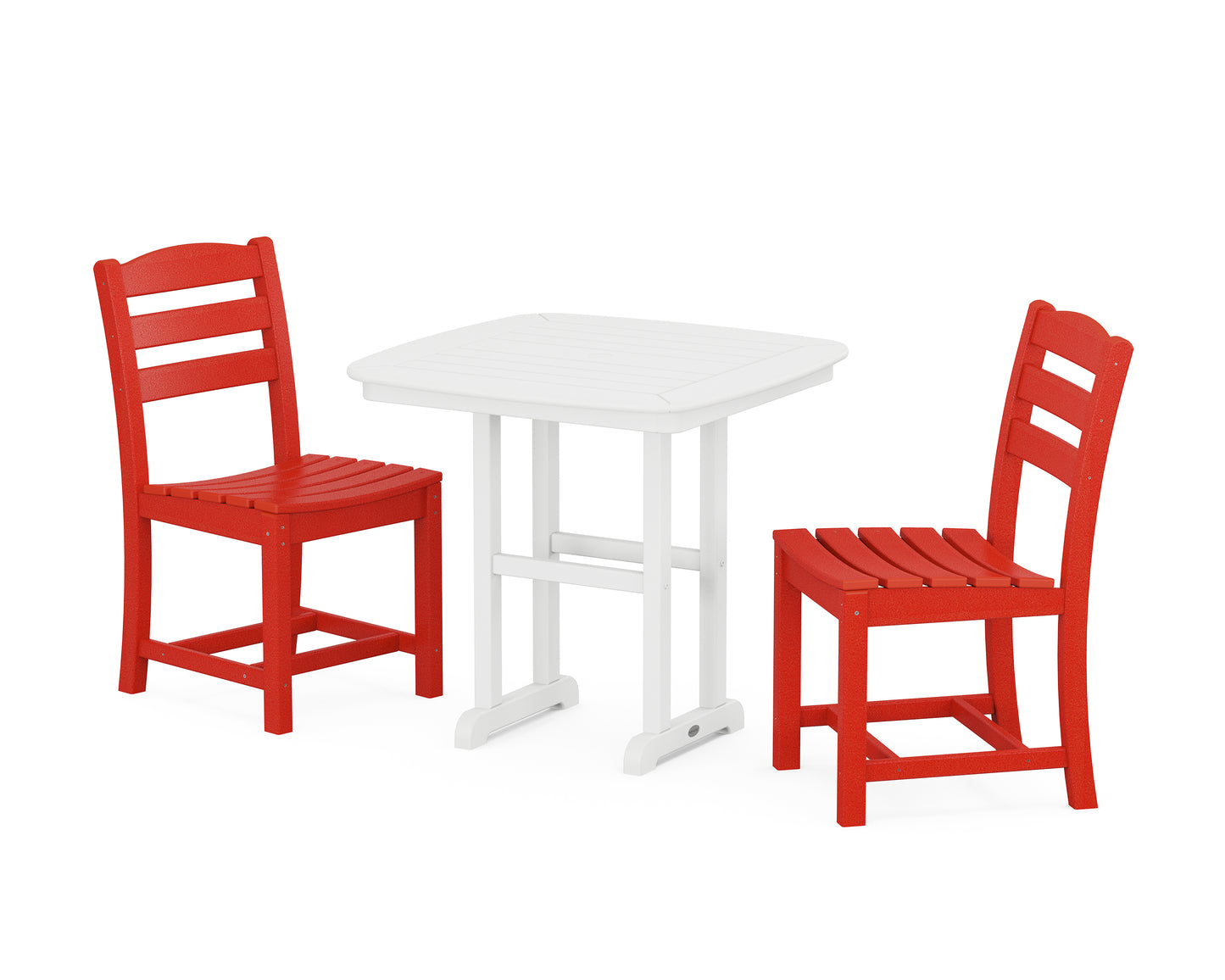 La Casa Cafe Side Chair 3-Piece Dining Set