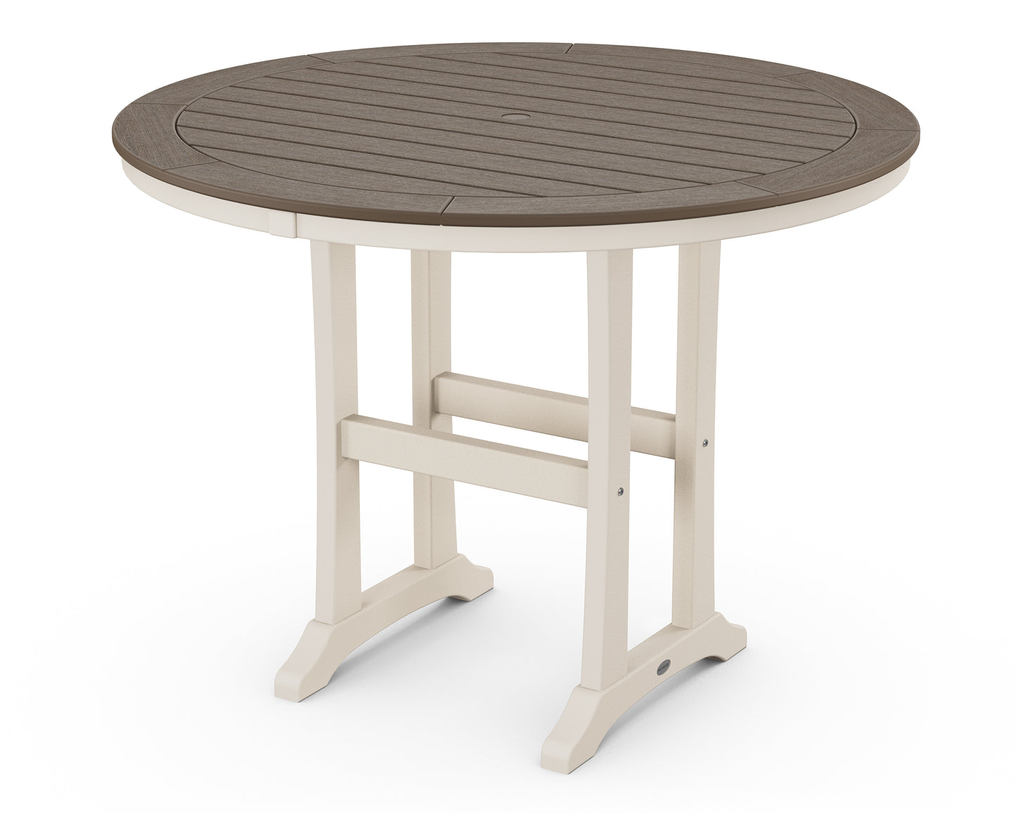 Nautical Trestle 48" Round Counter Table