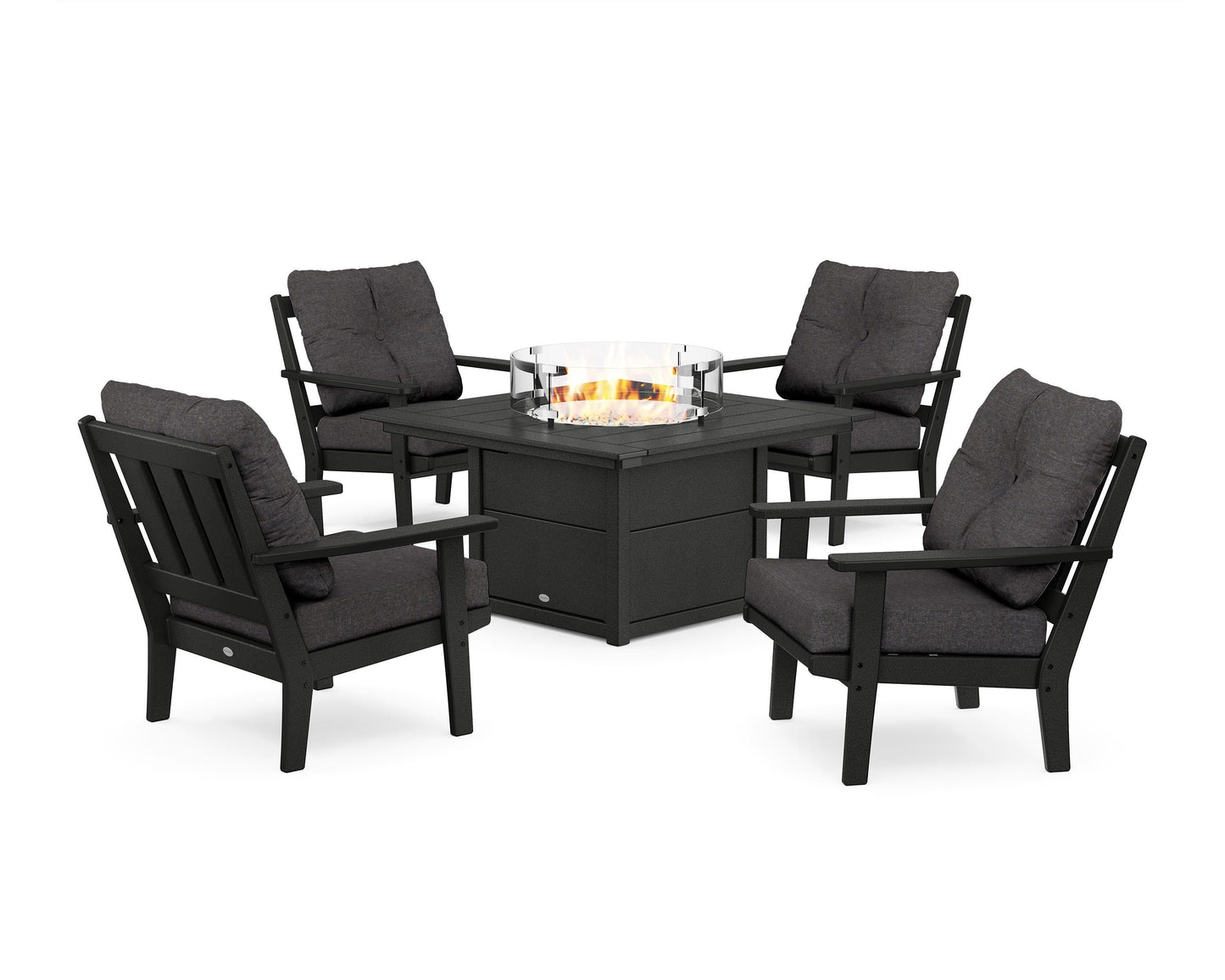 Oxford 5-Piece Deep Seating Set with Fire Pit Table