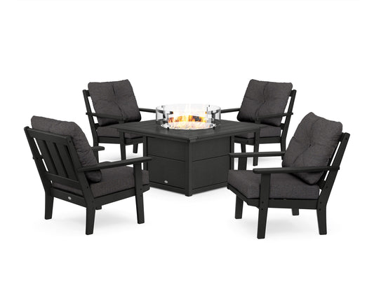 Oxford 5-Piece Deep Seating Set with Fire Pit Table