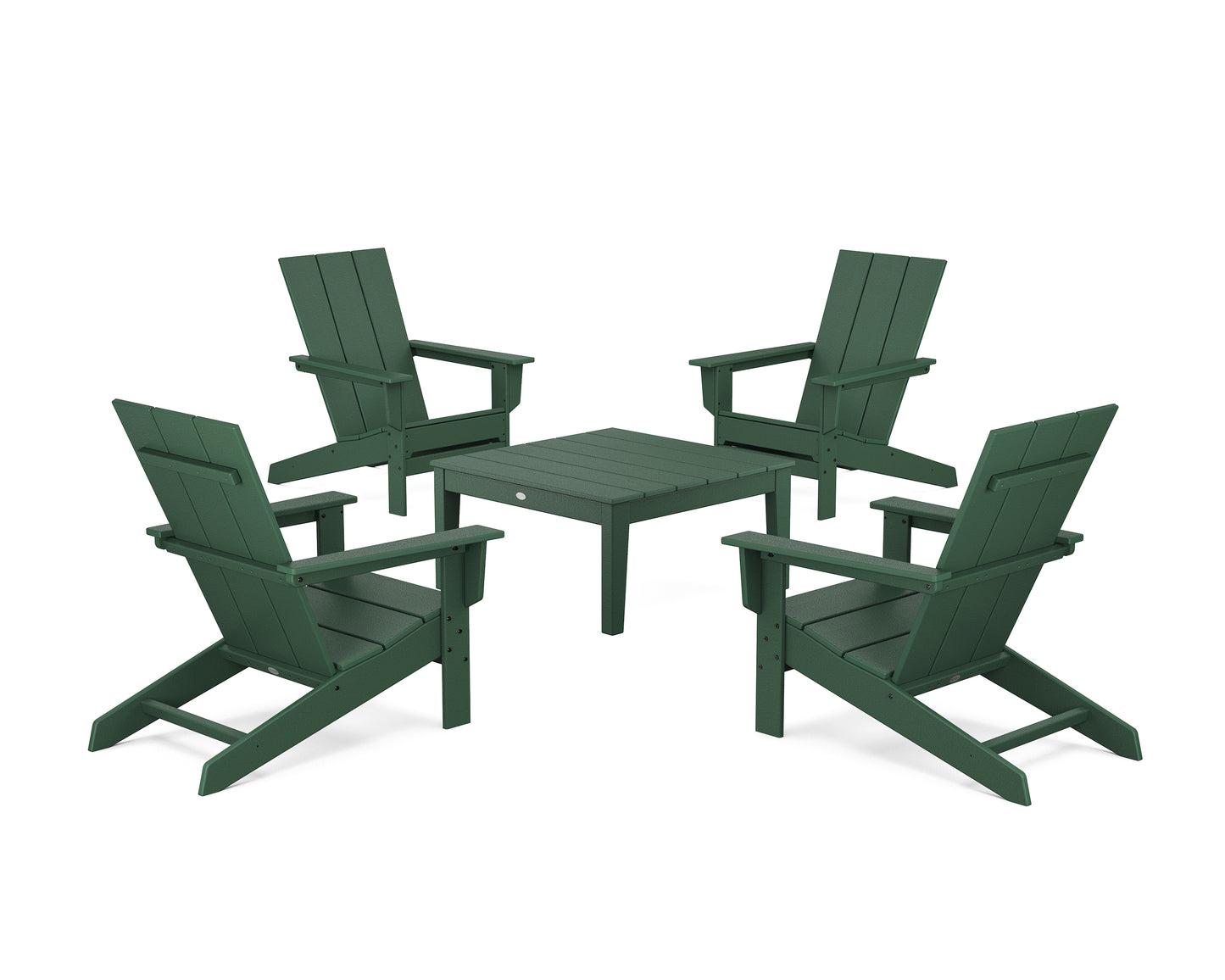 5-Piece Modern Studio Adirondack Chair Conversation Group