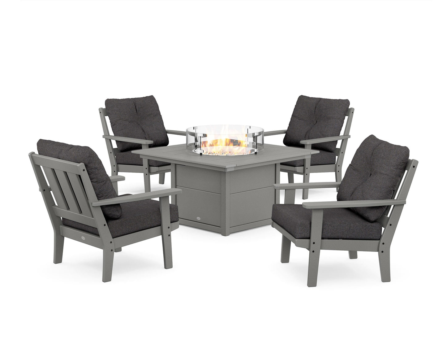 Oxford 5-Piece Deep Seating Set with Fire Pit Table