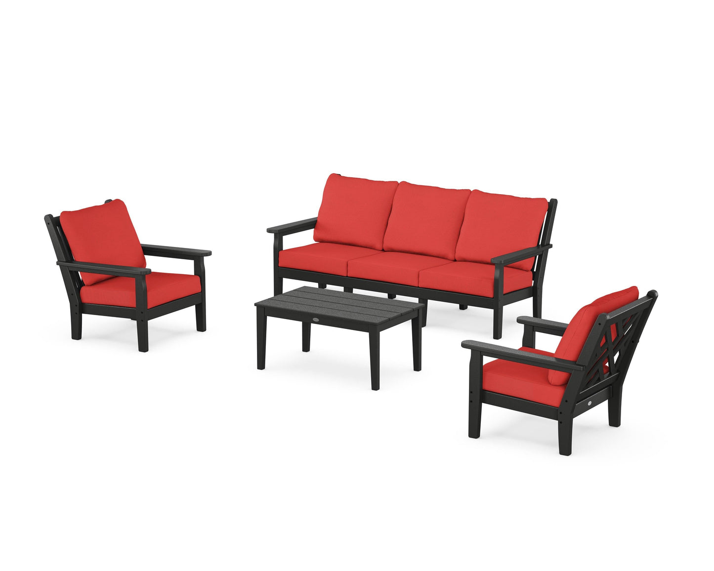 Chippendale 4-Piece Deep Seating Set with Sofa