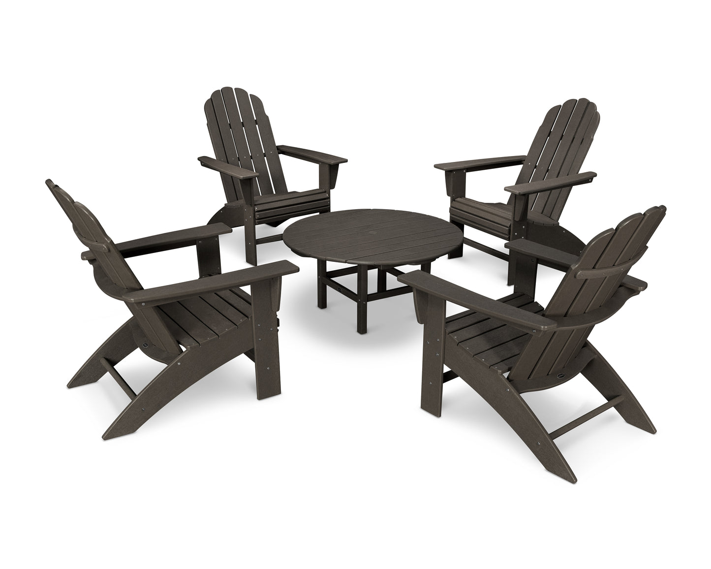 Vineyard 5-Piece Oversized Adirondack Set