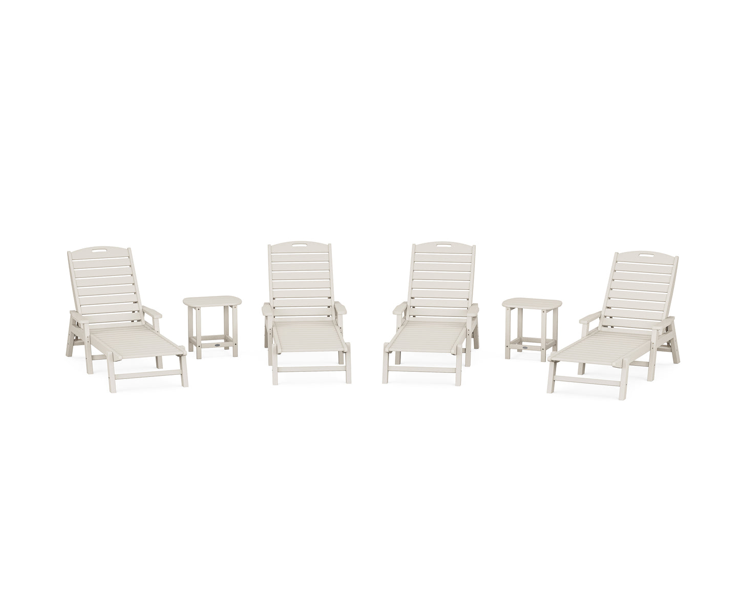 Nautical Chaise 6-Piece Set with Arms