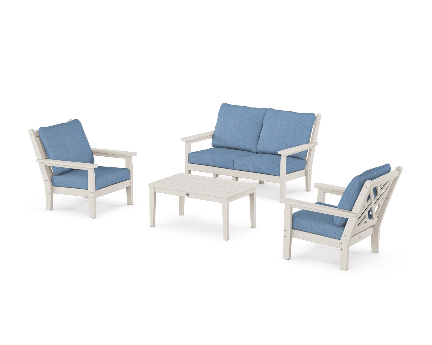 Chippendale 4-Piece Deep Seating Set with Loveseat