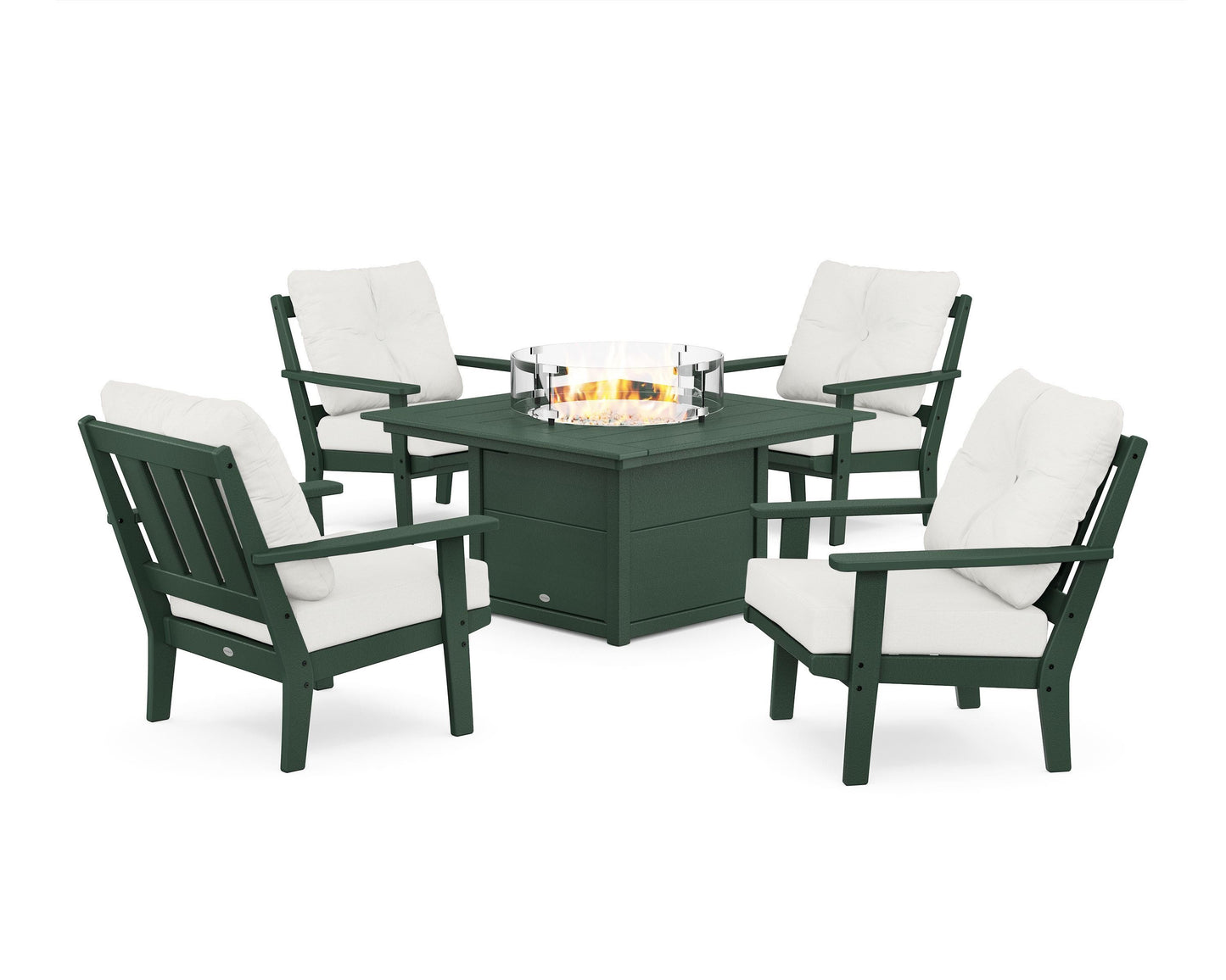 Oxford 5-Piece Deep Seating Set with Fire Pit Table