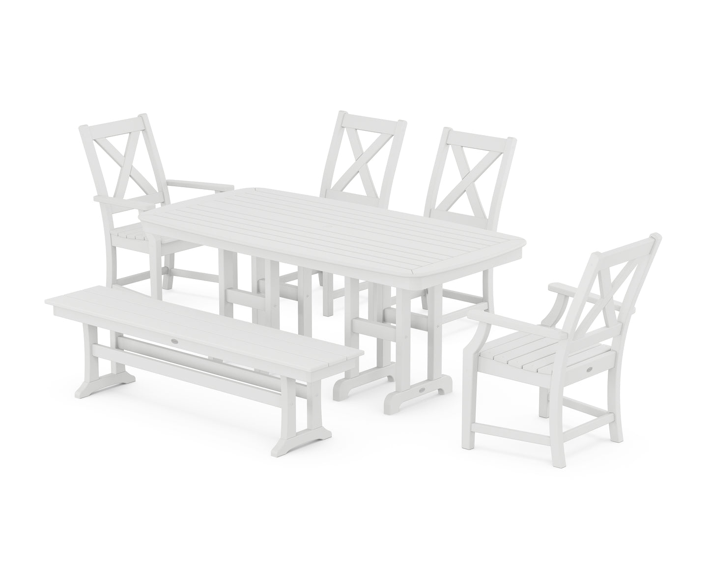 Braxton 6-Piece Dining Set with Bench