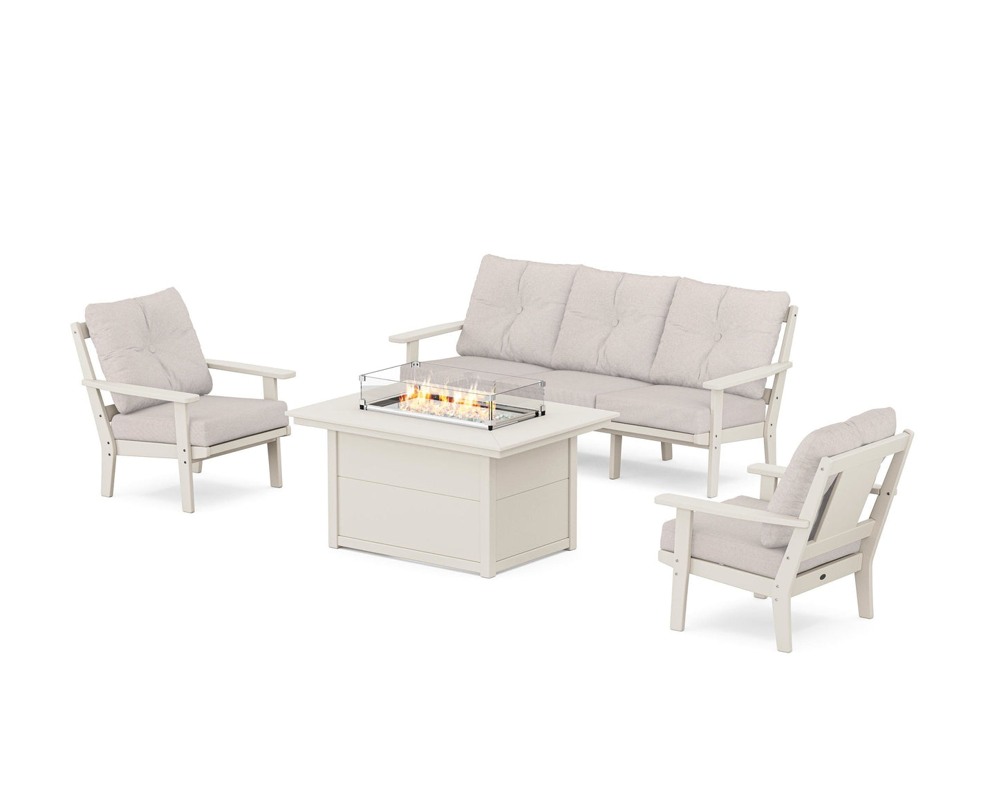 Prairie Deep Seating Fire Pit Table Set