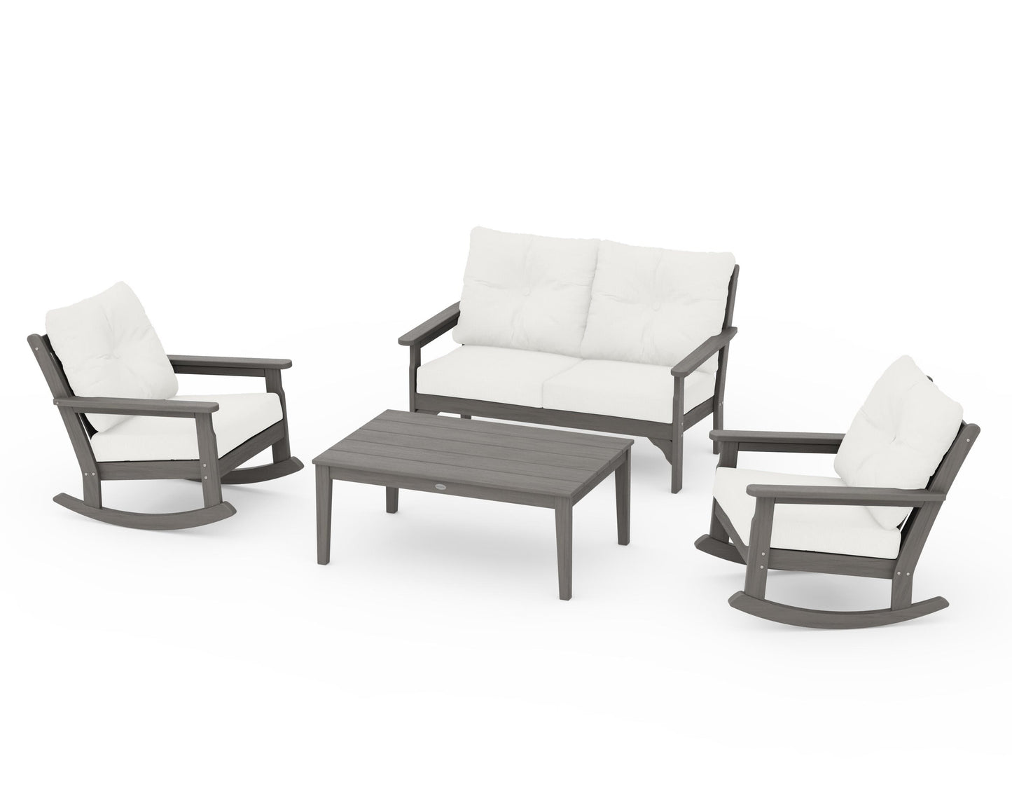 Vineyard 4-Piece Deep Seating Rocking Chair Set