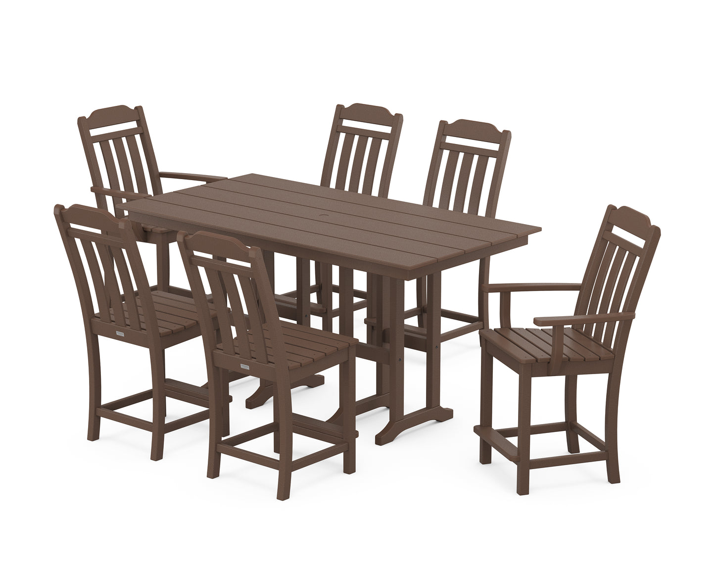 Cottage 7-Piece Farmhouse Counter Set