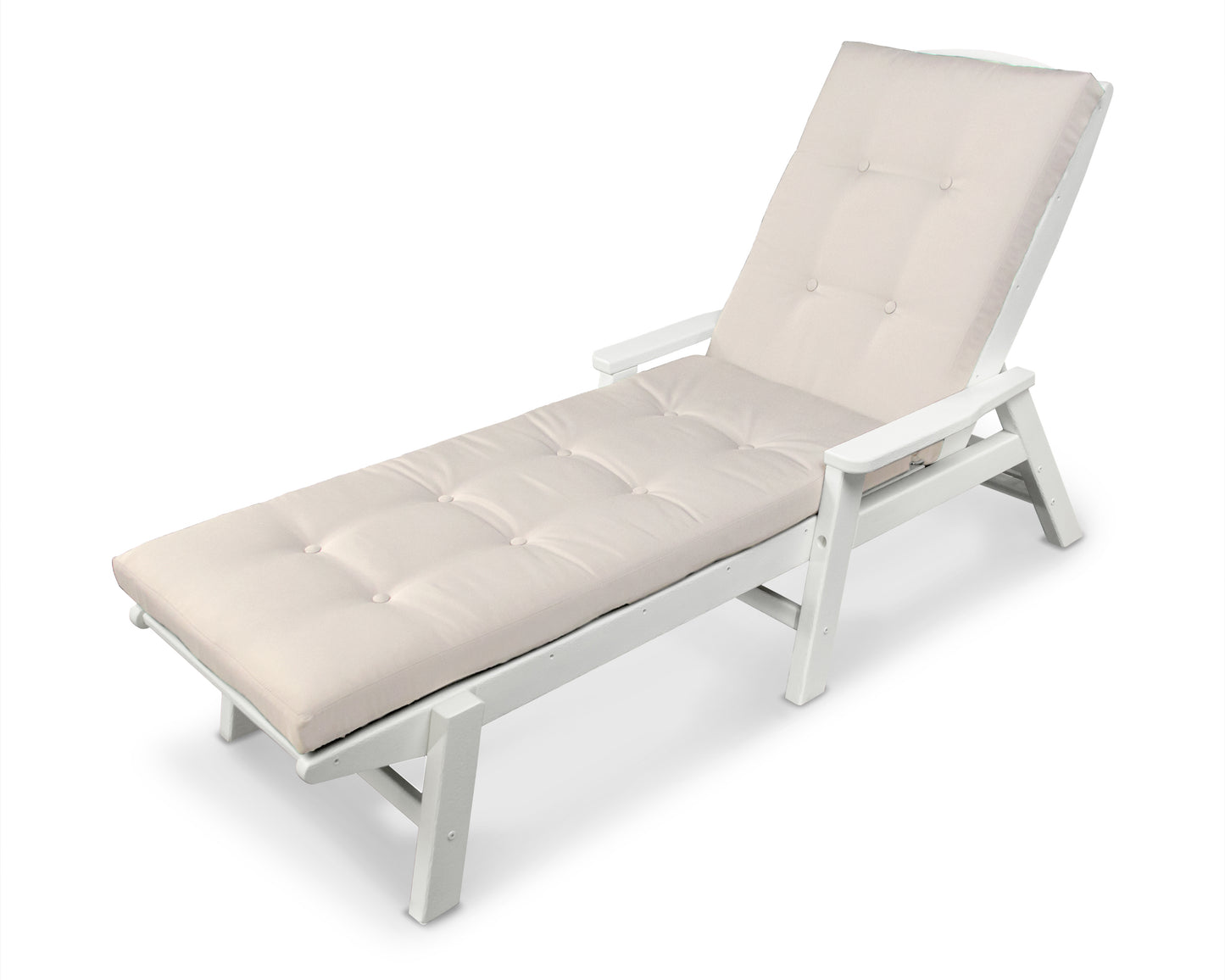 Nautical Chaise with Arms and Ateevaâ„¢ Luxe Cushion