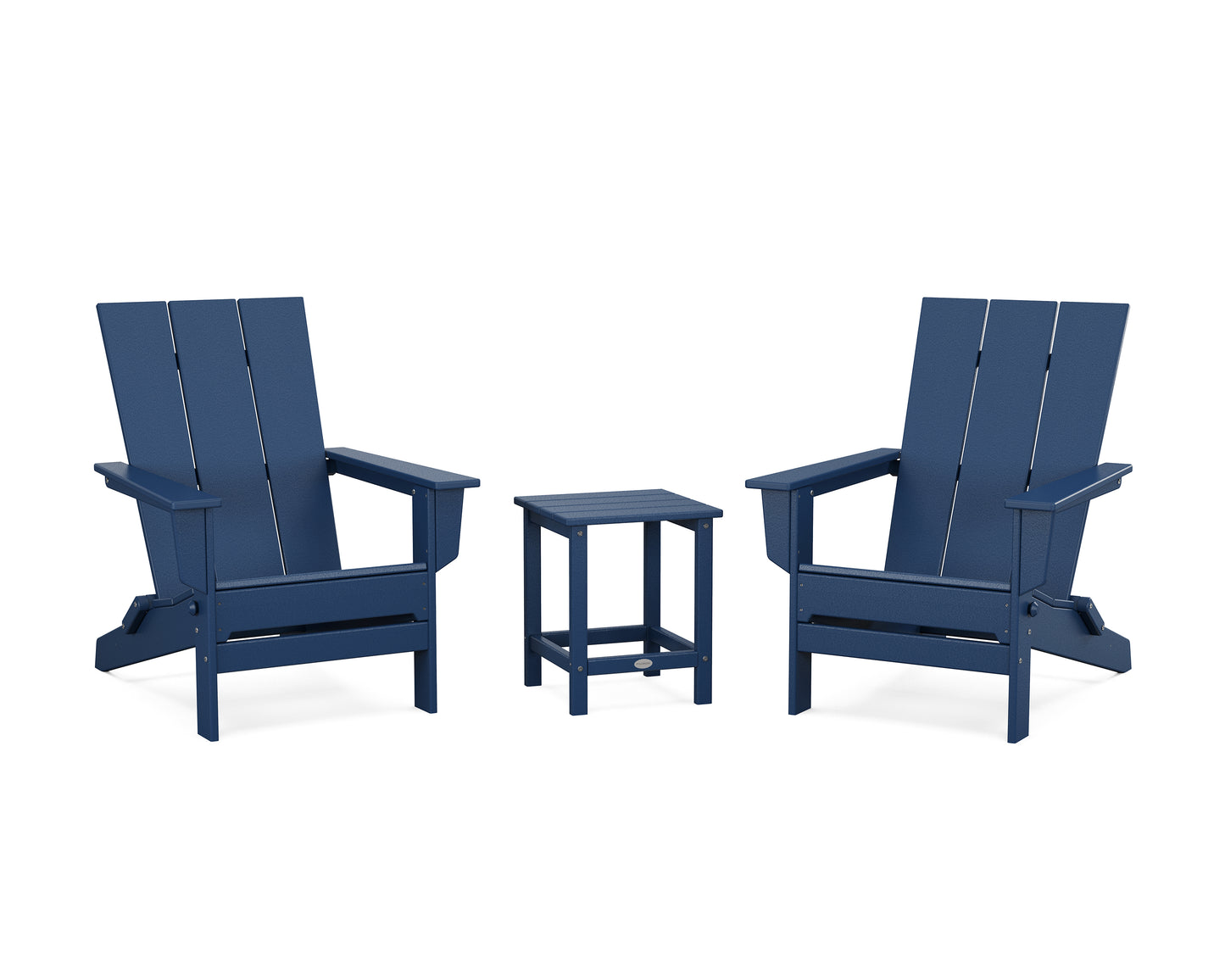 3-Piece Modern Studio Folding Adirondack Set