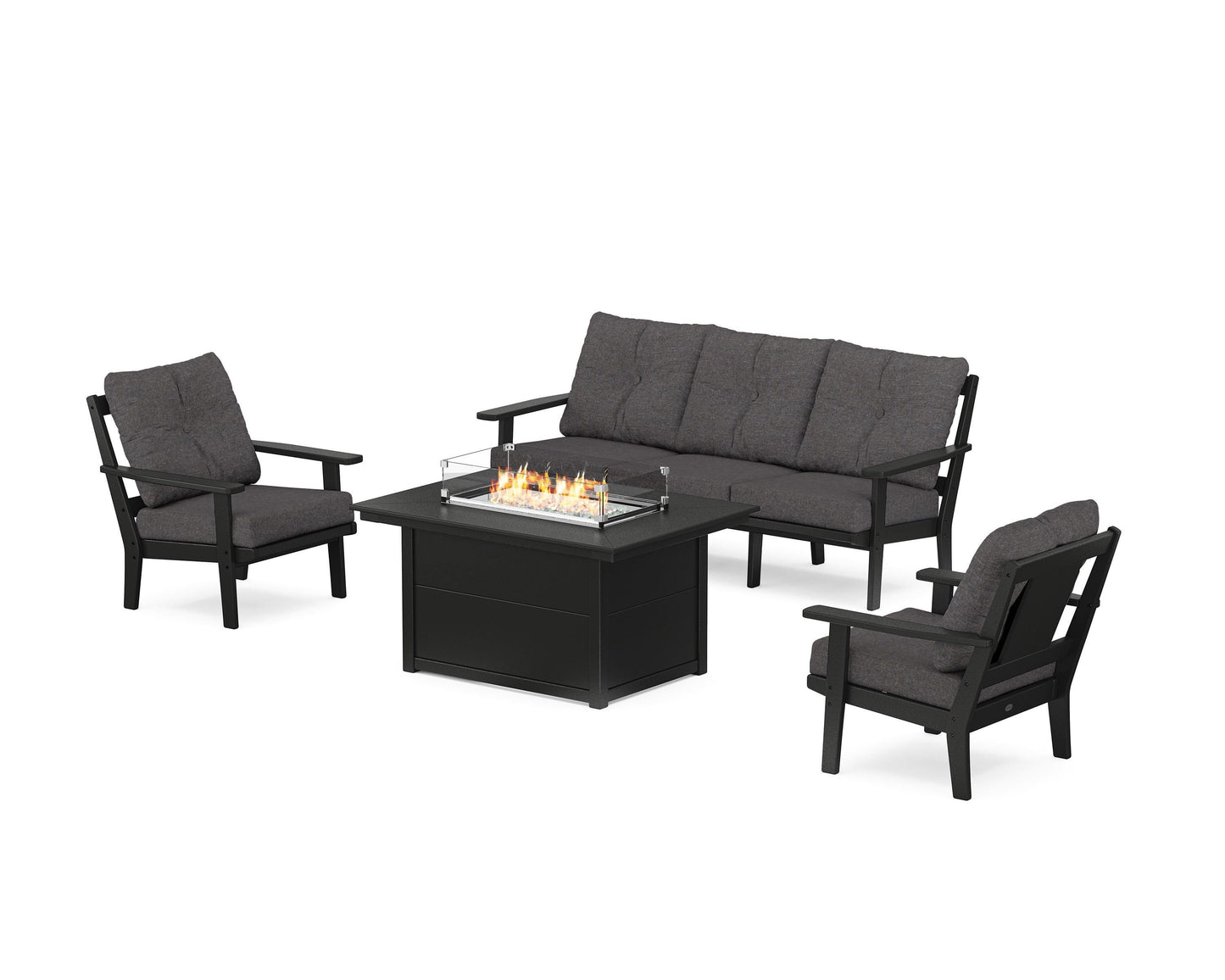 Prairie Deep Seating Fire Pit Table Set
