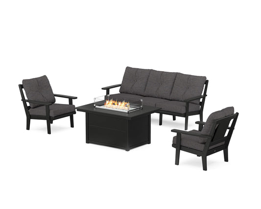 Prairie Deep Seating Fire Pit Table Set