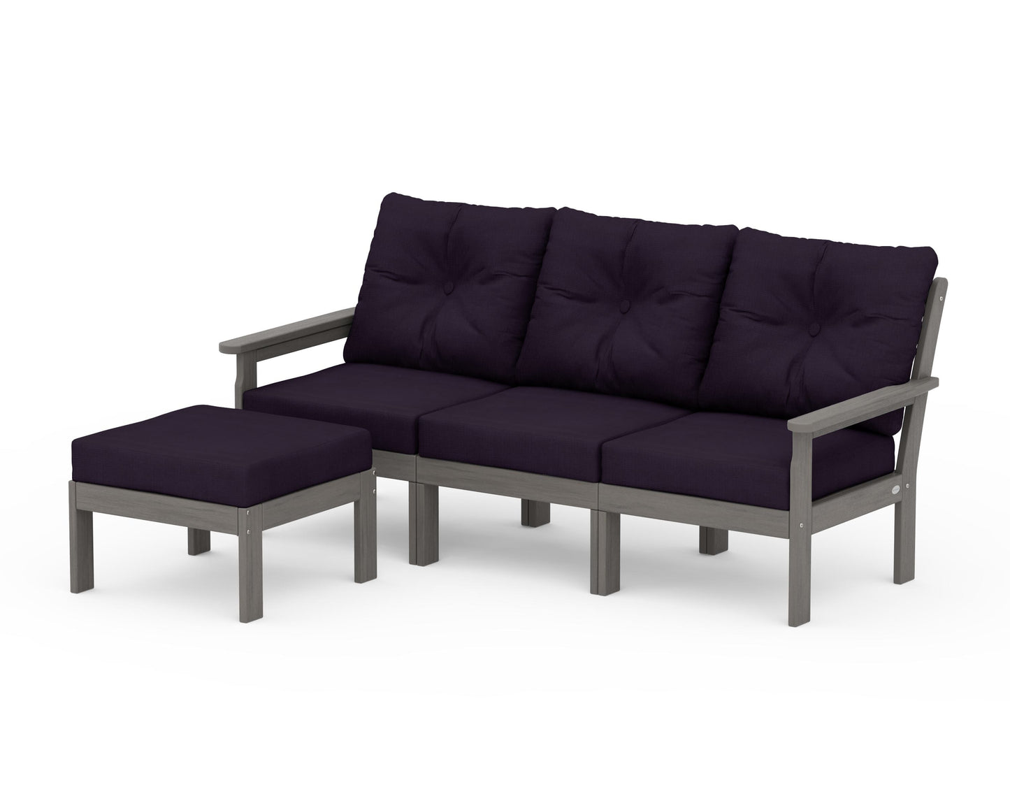 Vineyard 4-Piece Sectional with Ottoman